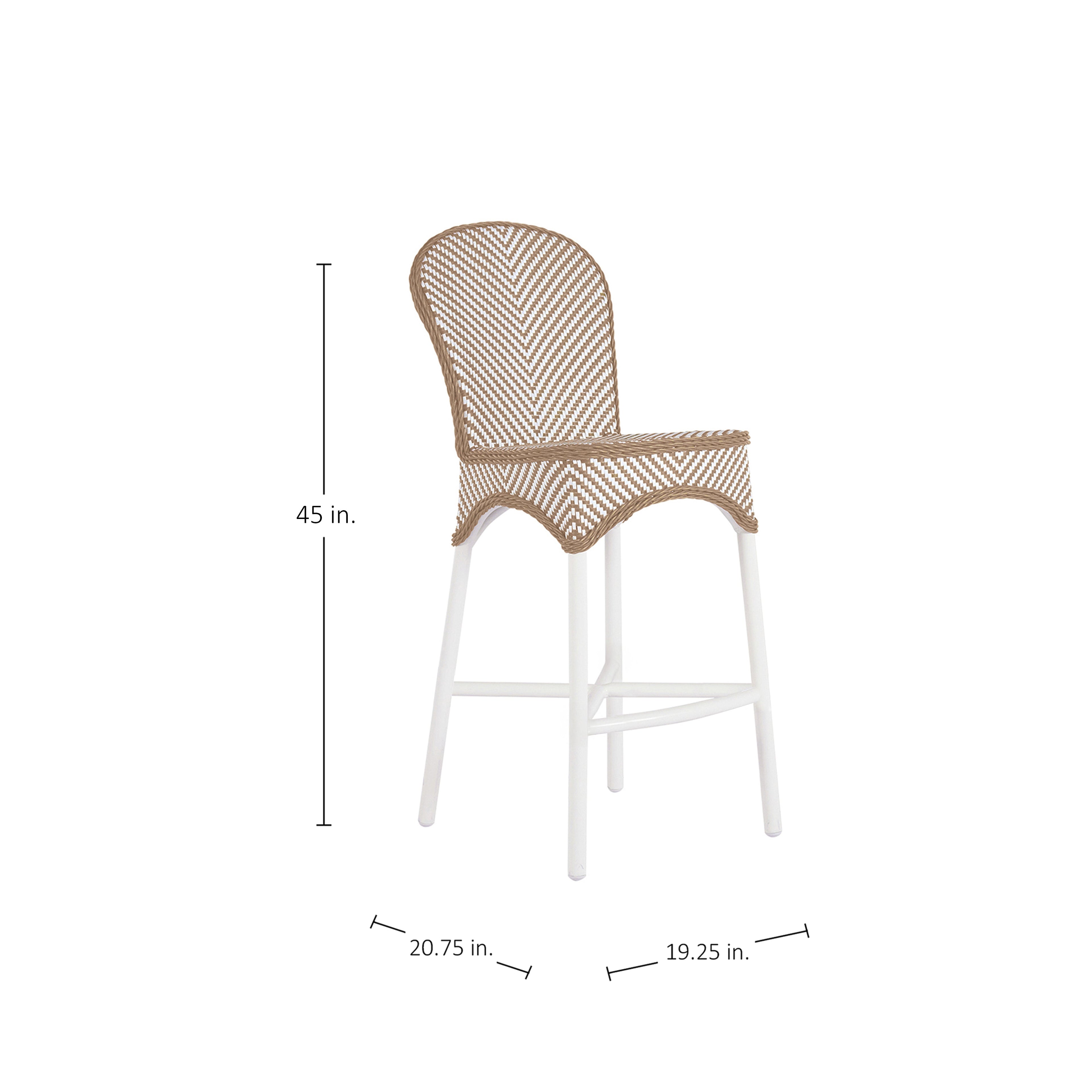 Savoy N-Dura Resin Wicker Outdoor Bar Stool