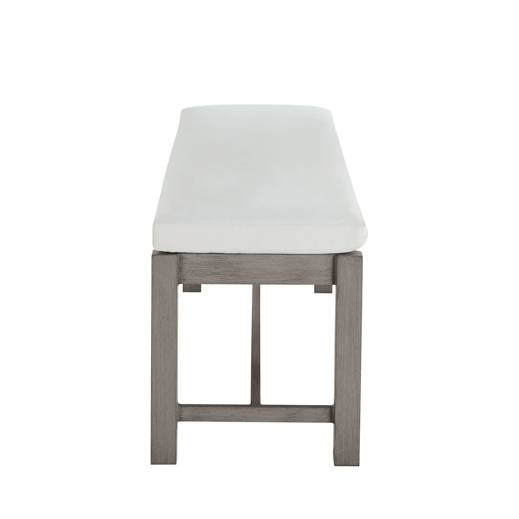 Club Aluminum Backless Outdoor Bench