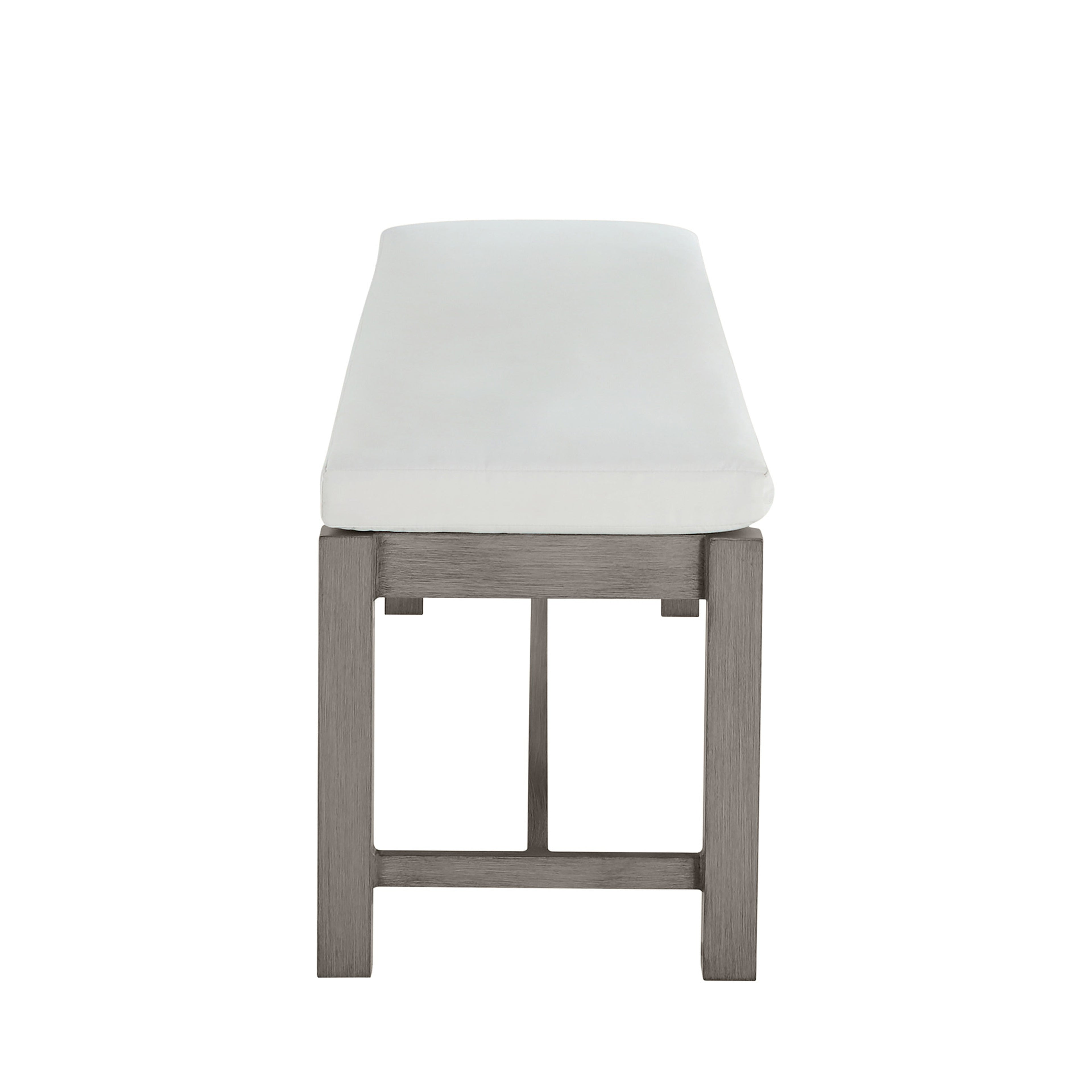 Club Aluminum Backless Outdoor Bench
