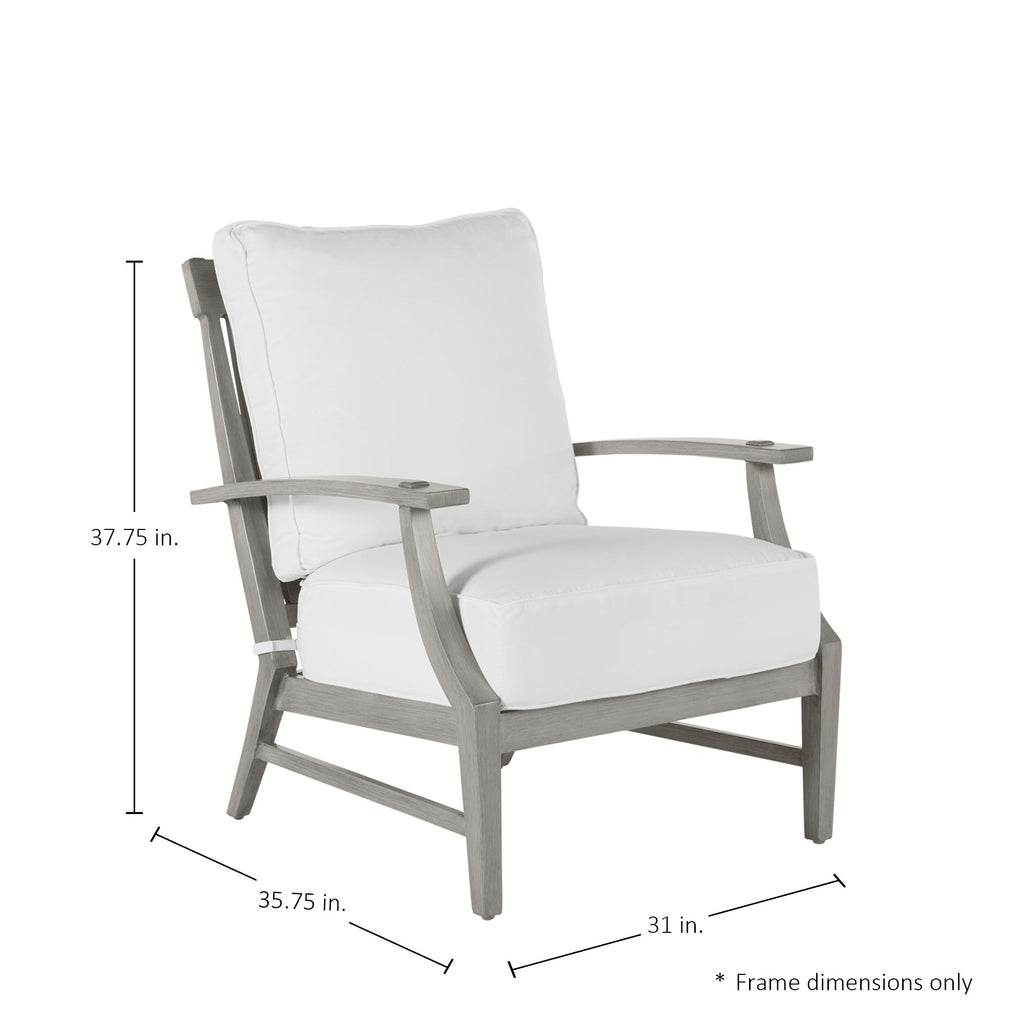 Croquet Aluminum Outdoor Lounge Chair