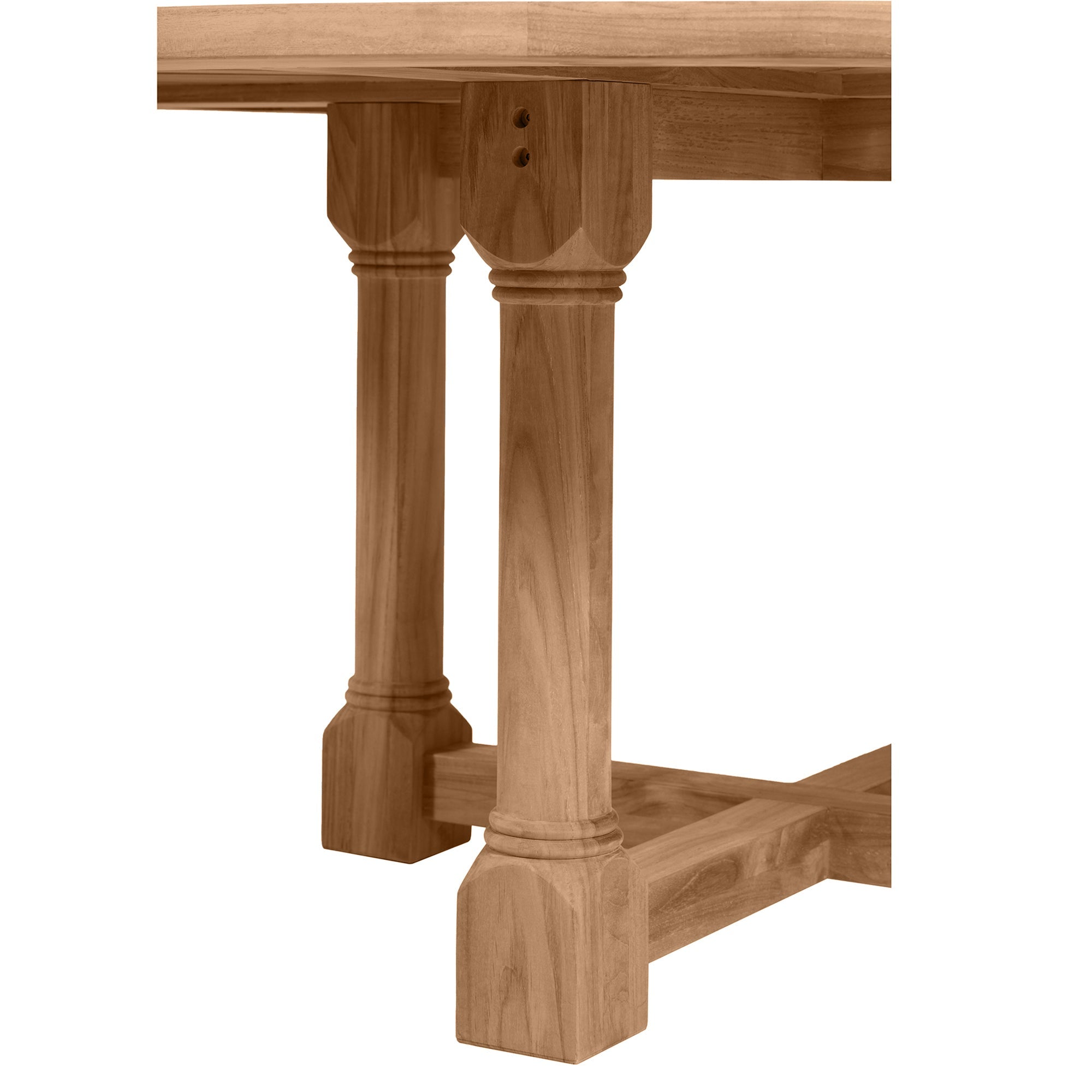 Lakeshore Teak Round Outdoor Pedestal Dining Table