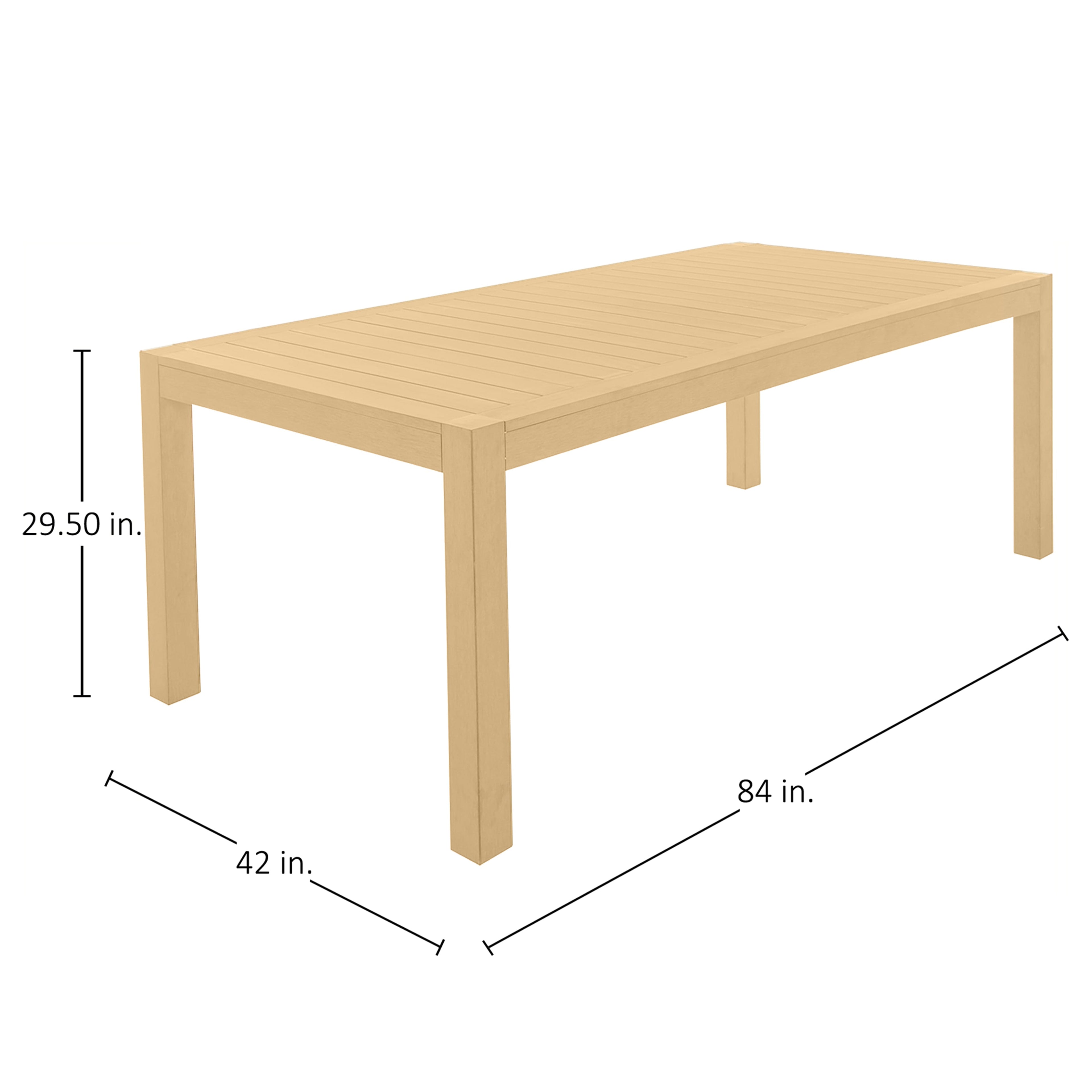 Portside 84" x 42" Rectangle Outdoor Table Top