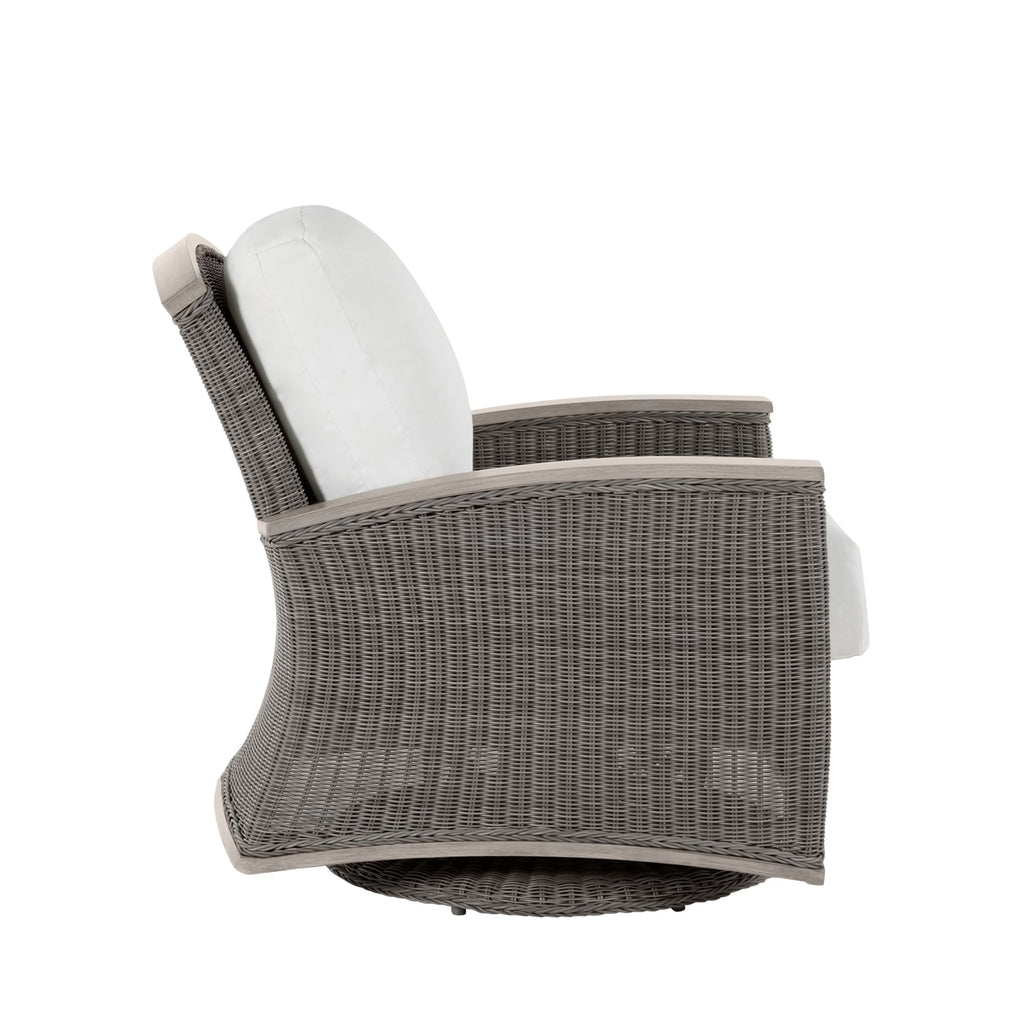 Astoria Resin Wicker Outdoor Swivel Glider Chair