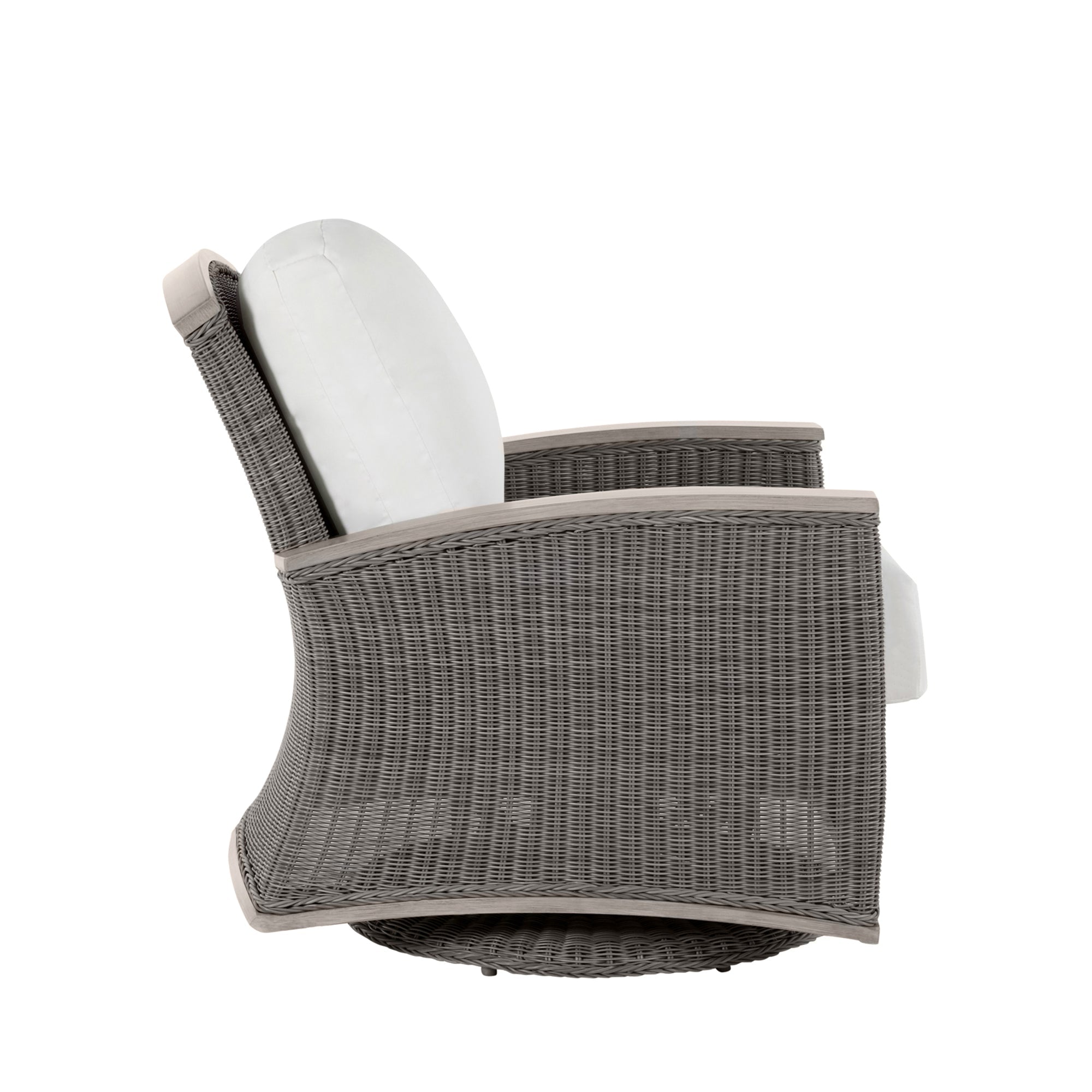 Astoria Resin Wicker Outdoor Swivel Glider Chair