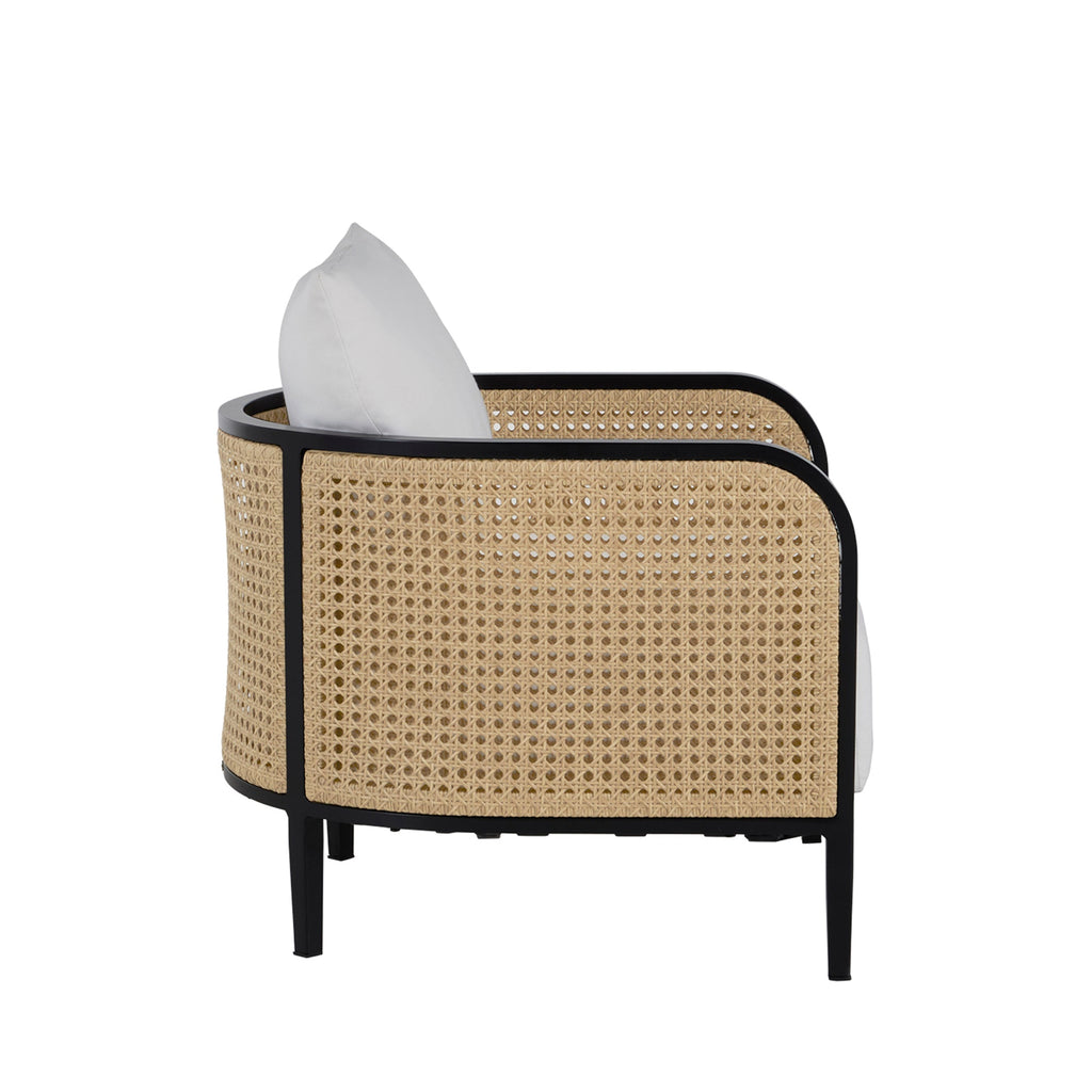 Havana Resin Wicker Outdoor Cane Lounge Chair