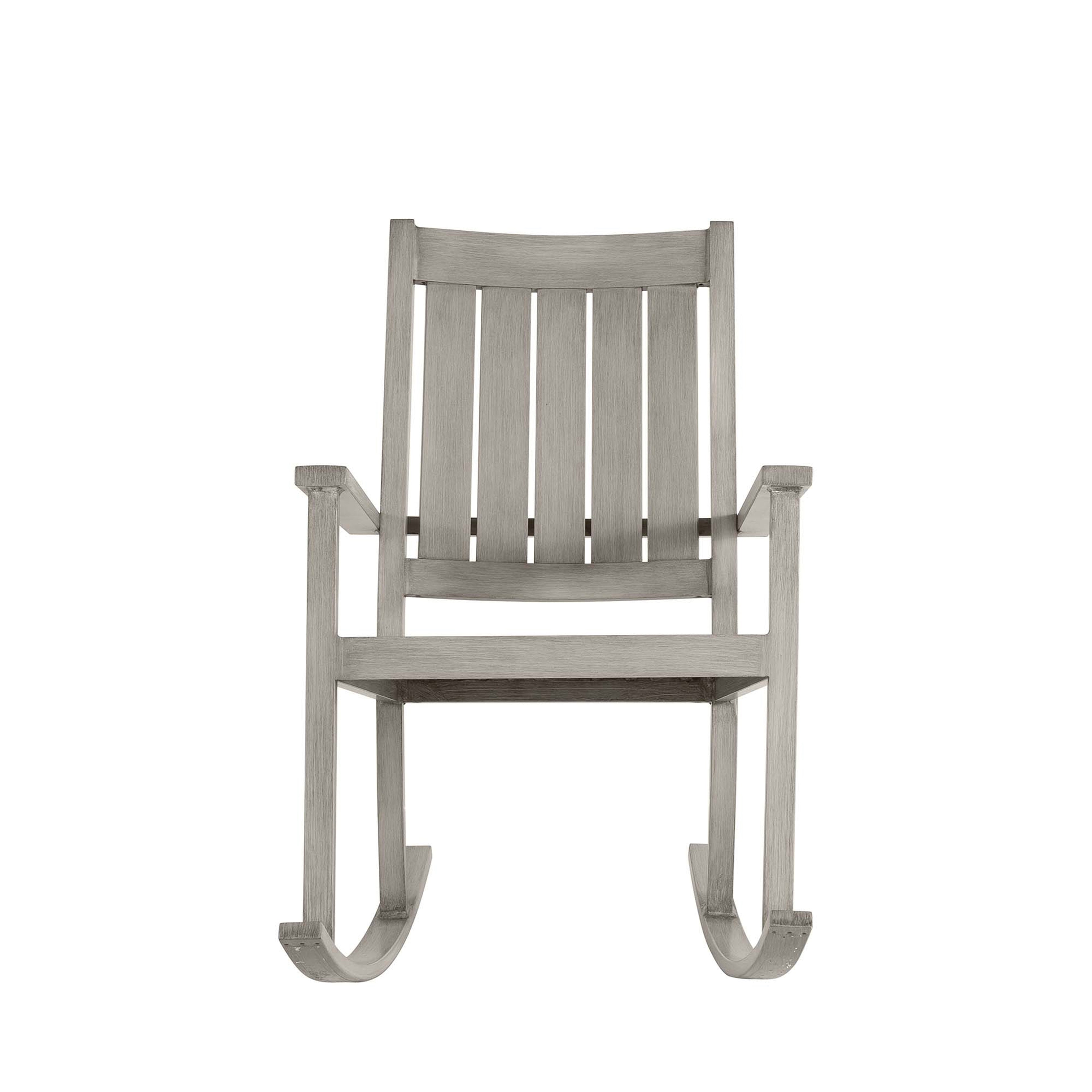 Club Aluminum Outdoor Slatted Rocker Chair
