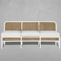 Havana Resin Wicker Outdoor Banquette