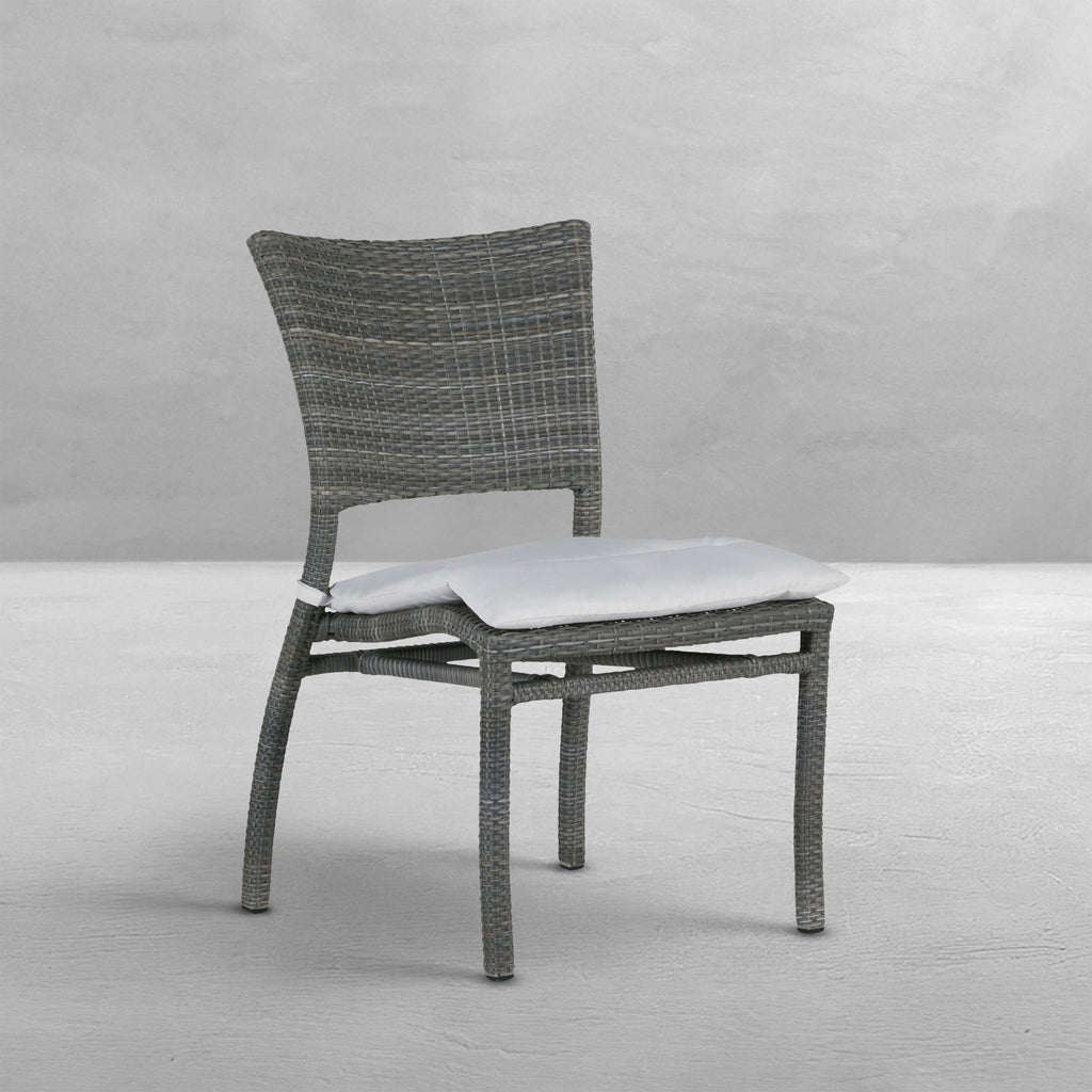 Skye Woven Resin Wicker Outdoor Side Chair