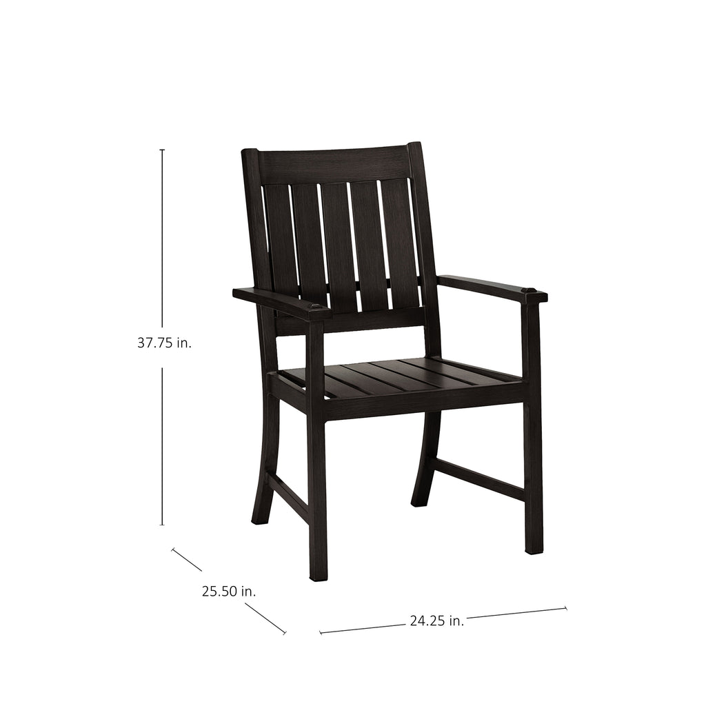 Croquet Aluminum Outdoor Arm Chair