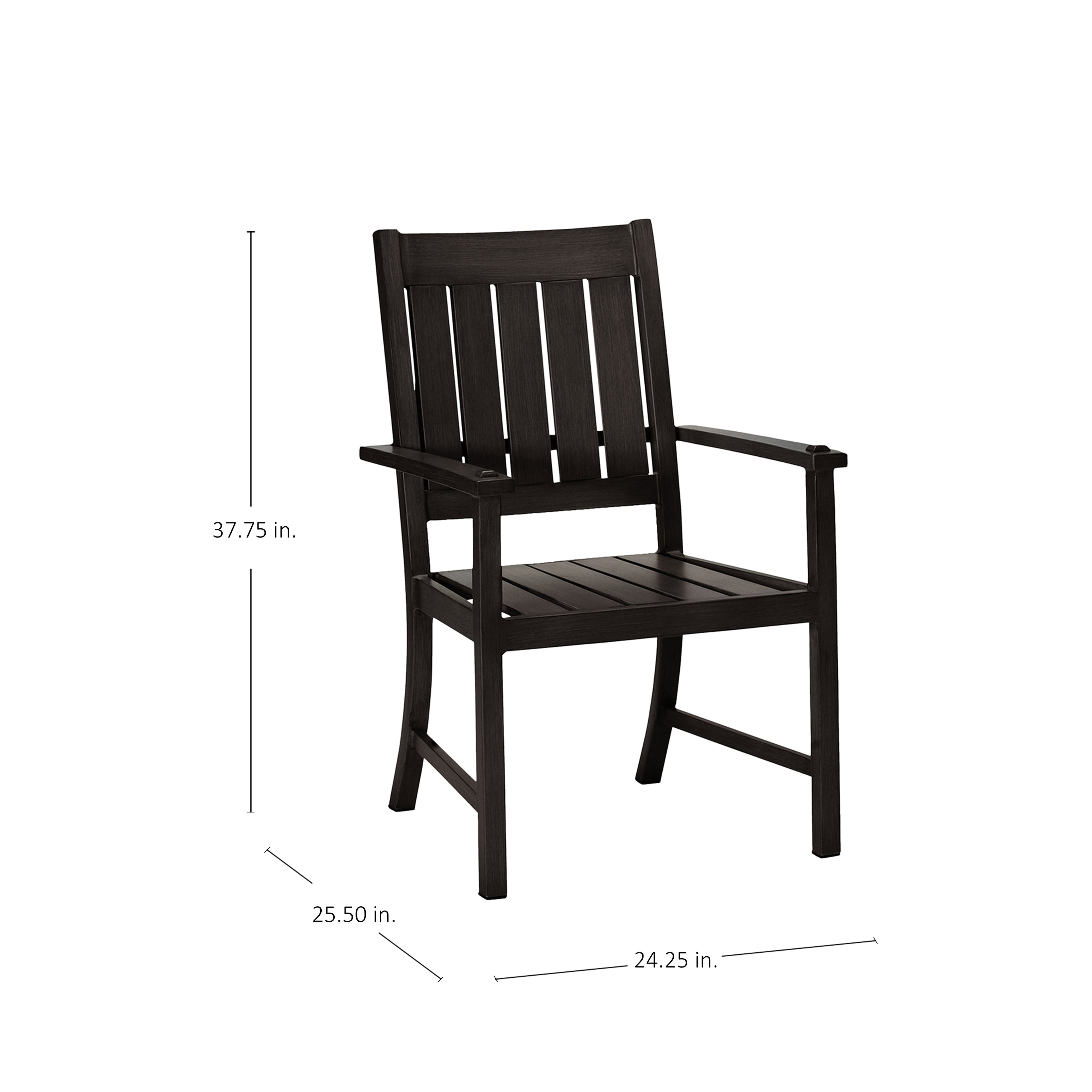 Croquet Aluminum Outdoor Arm Chair