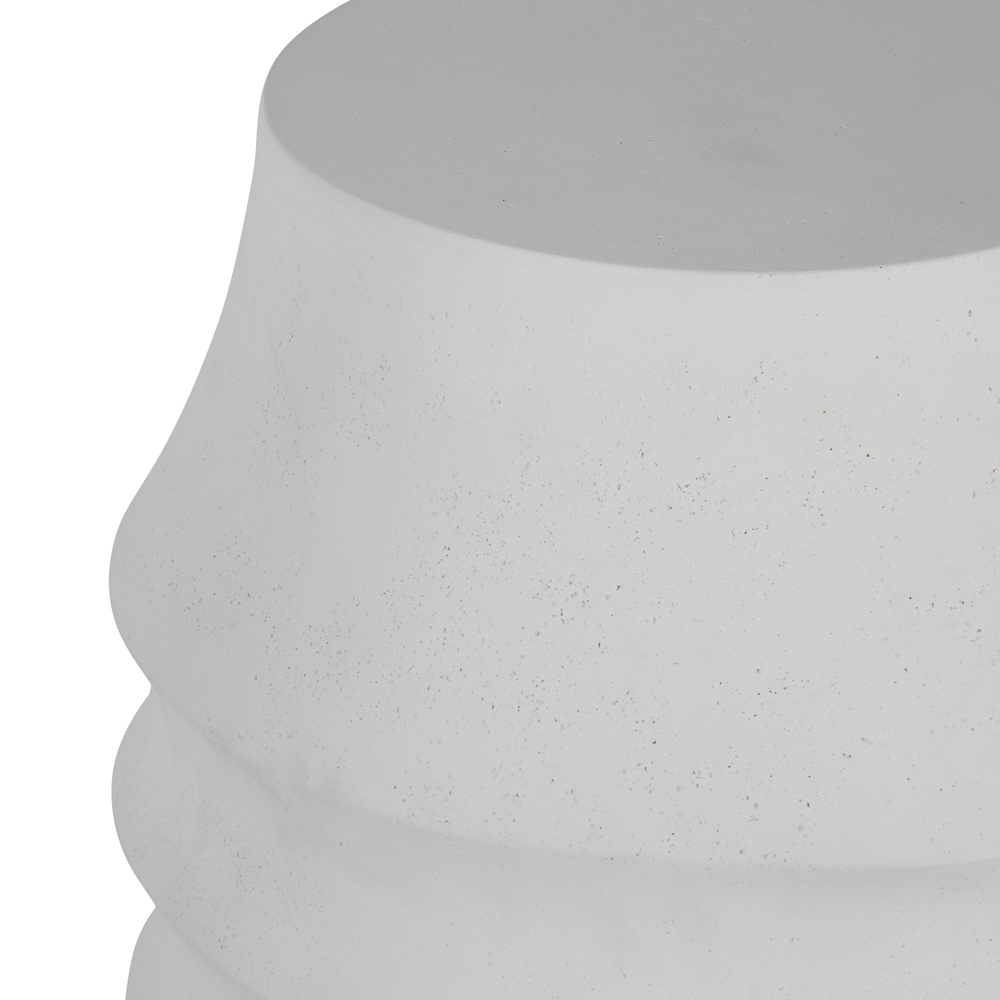 Egret Cast Stone 15" Round Outdoor Pedestal Stool