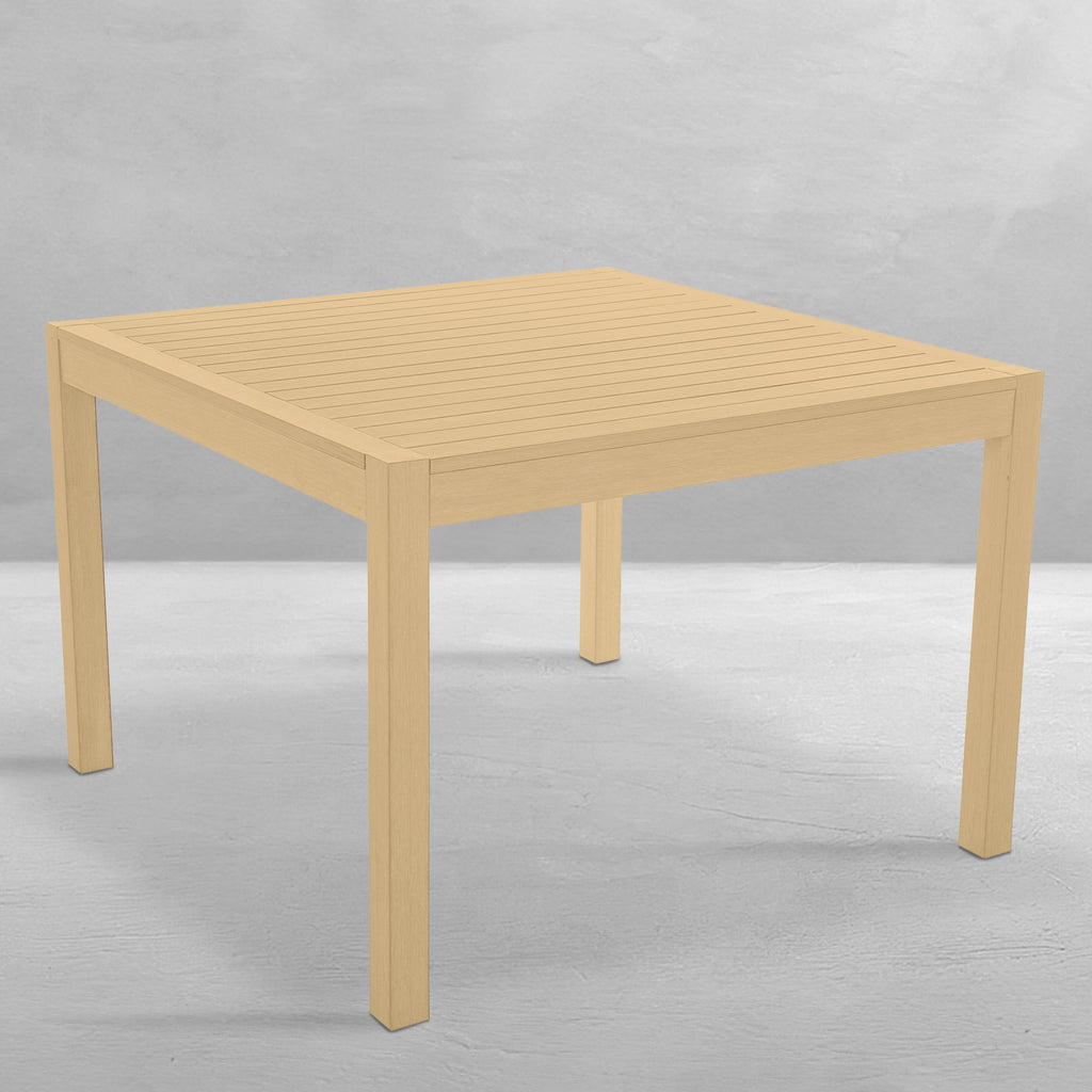Portside 42" Square Outdoor Slatted Top Table