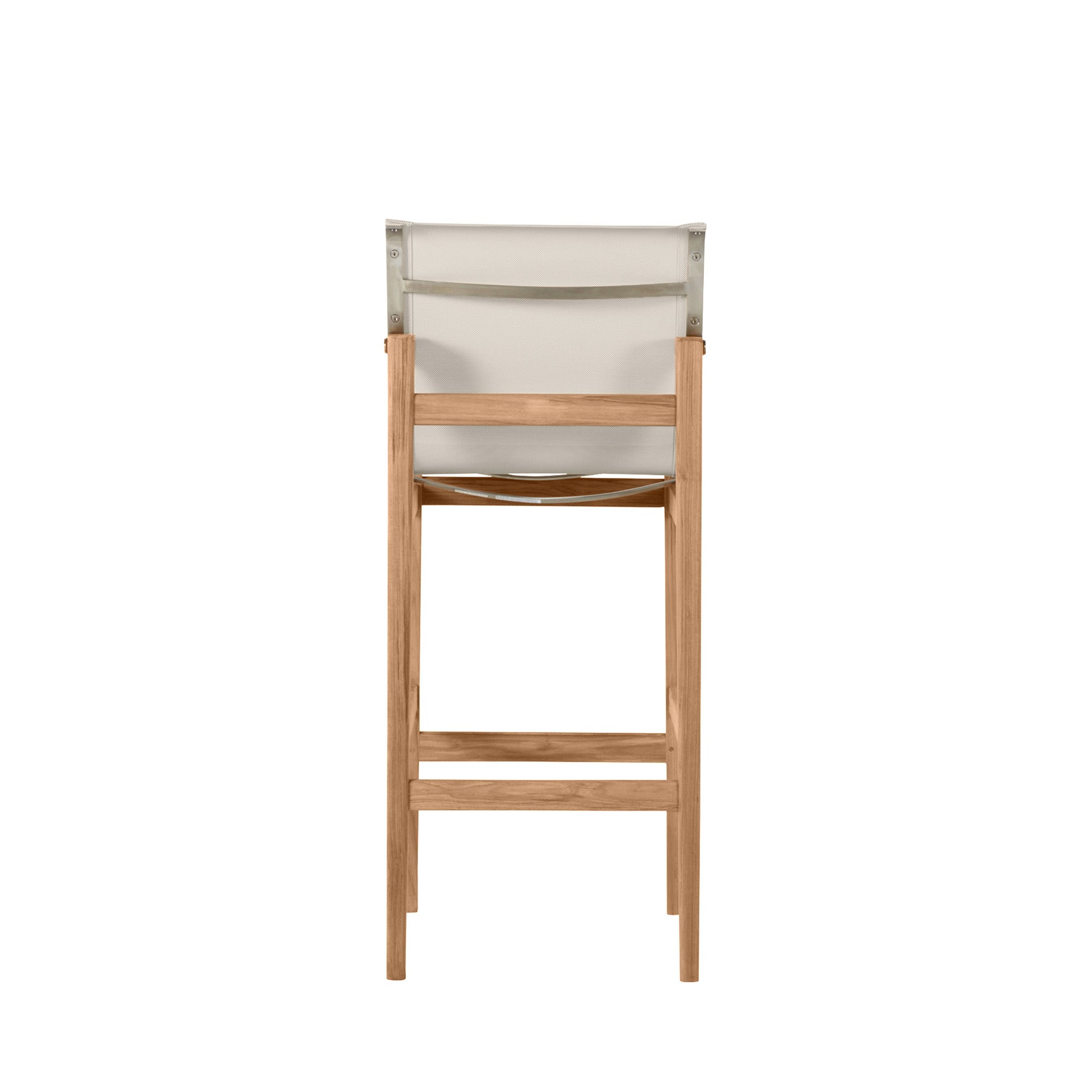 Coast Teak Sling Outdoor Bar Stool