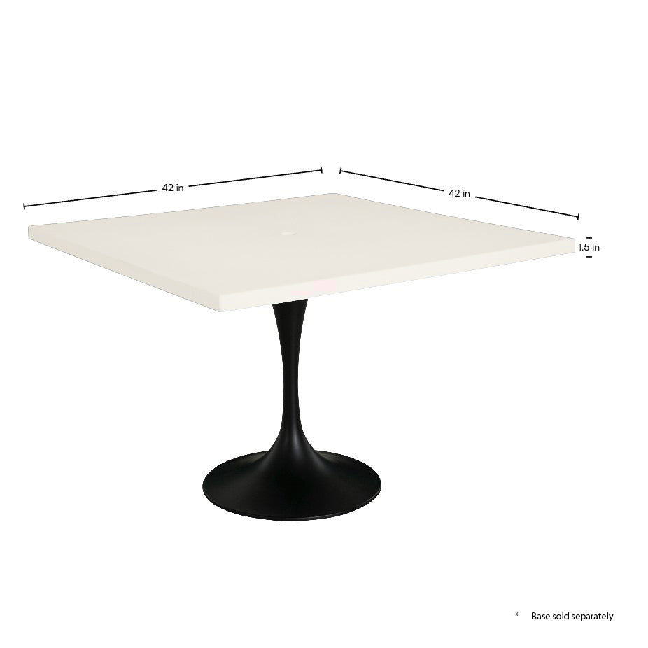Plateau Stone 42" Square Outdoor Table Top