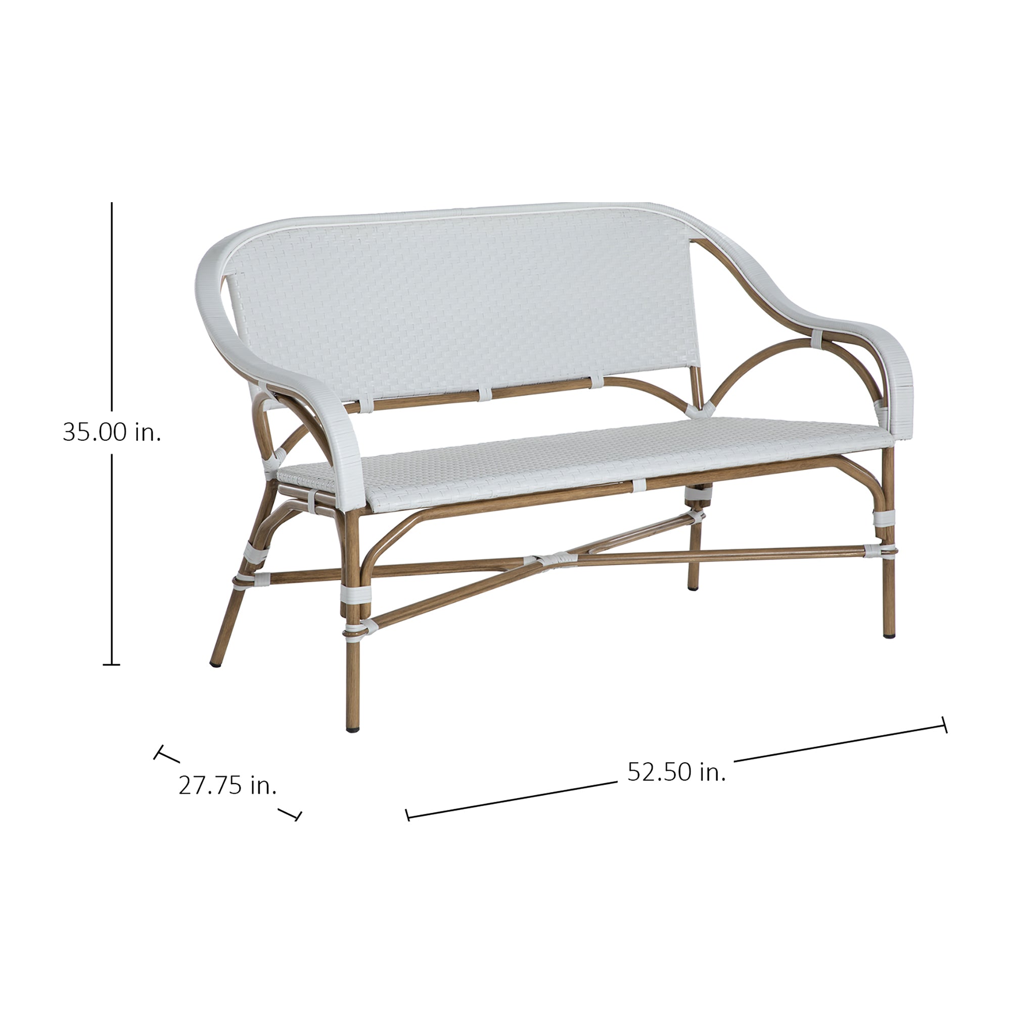 Savoy Resin Wicker Outdoor Loveseat