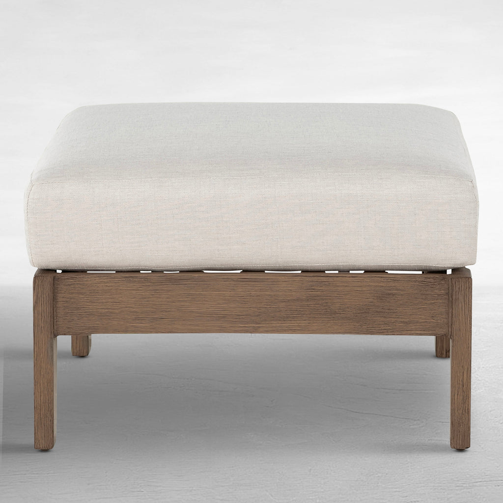 Kennebunkport Aluminum Outdoor Woven Ottoman