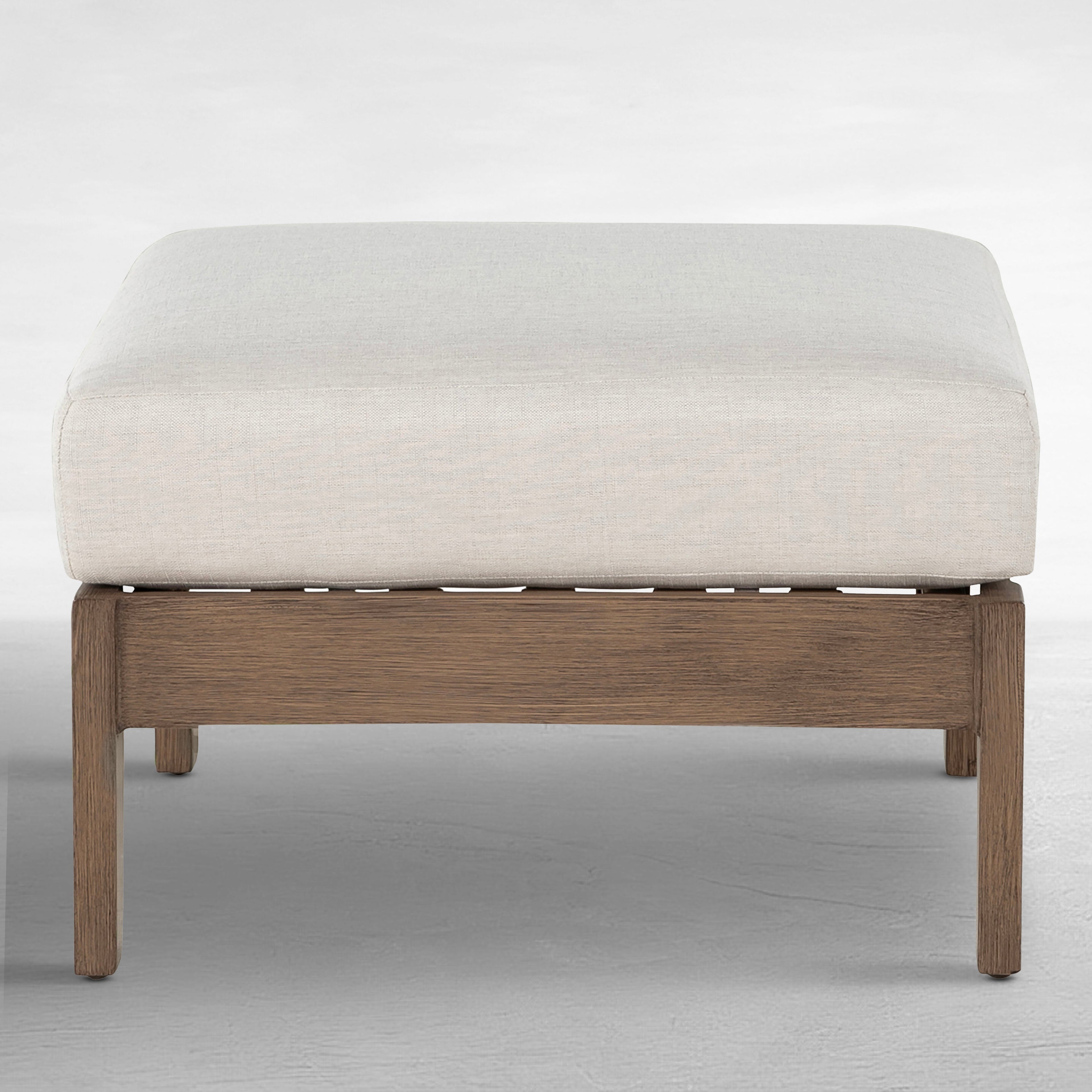 Kennebunkport Aluminum Outdoor Woven Ottoman