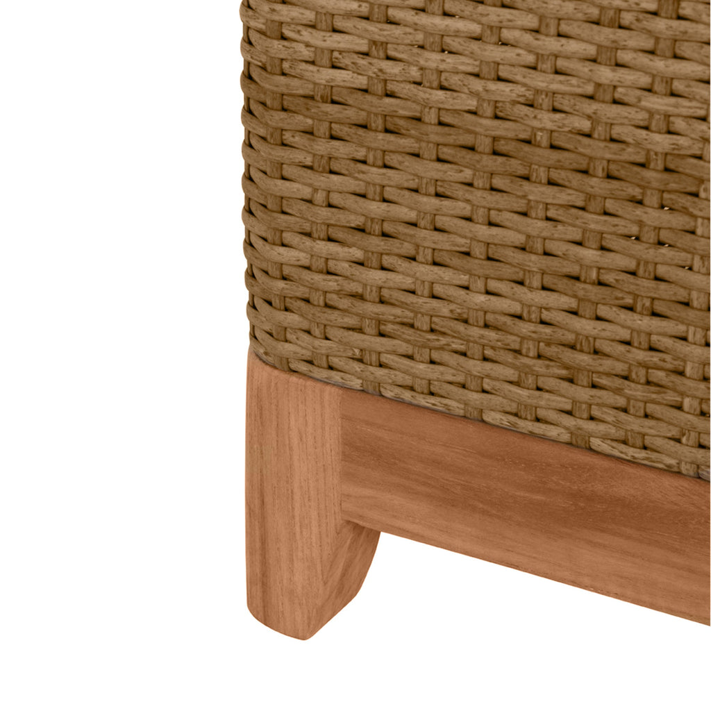 N-Dura Resin Wicker Outdoor Buffet Storage Table