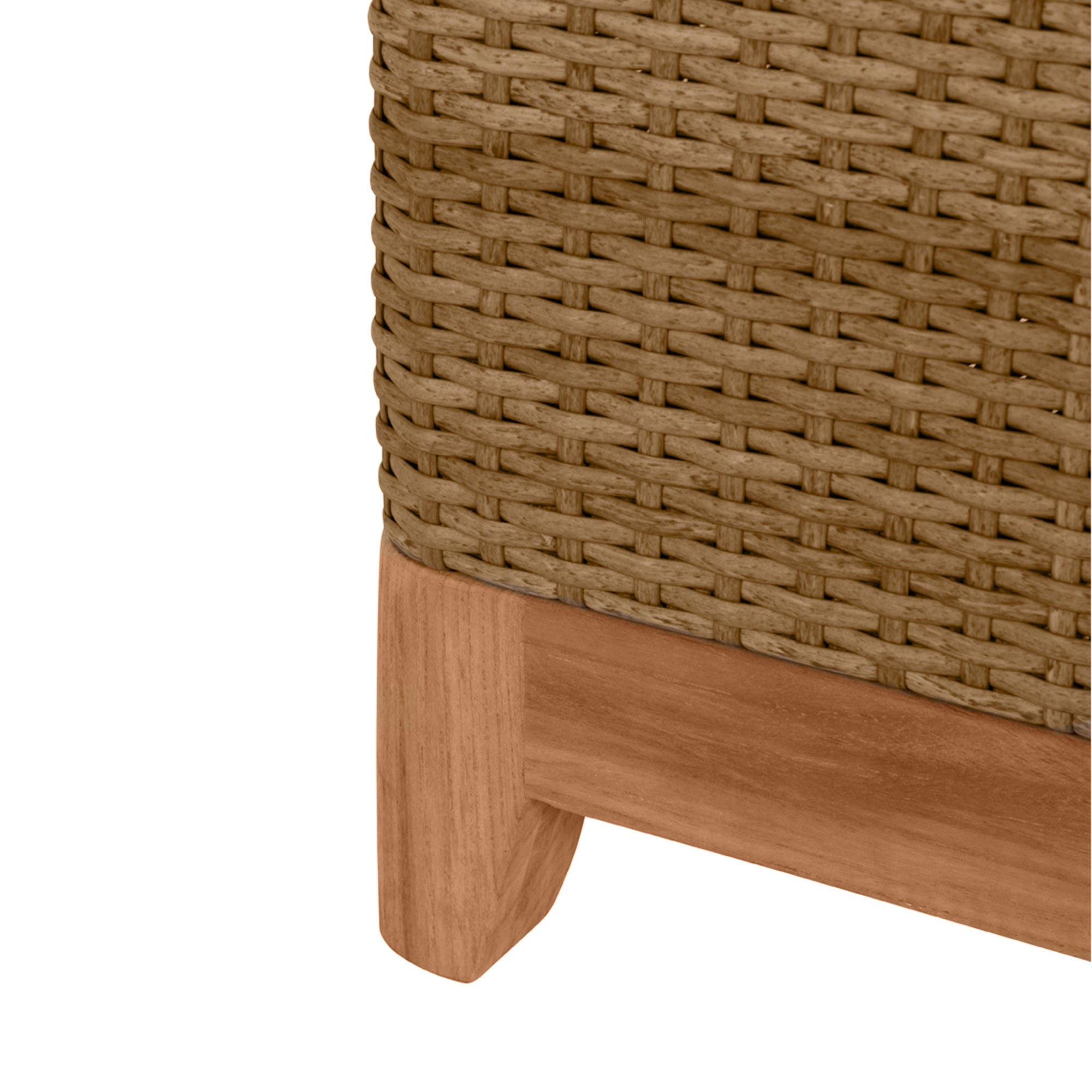 N-Dura Resin Wicker Outdoor Buffet Storage Table