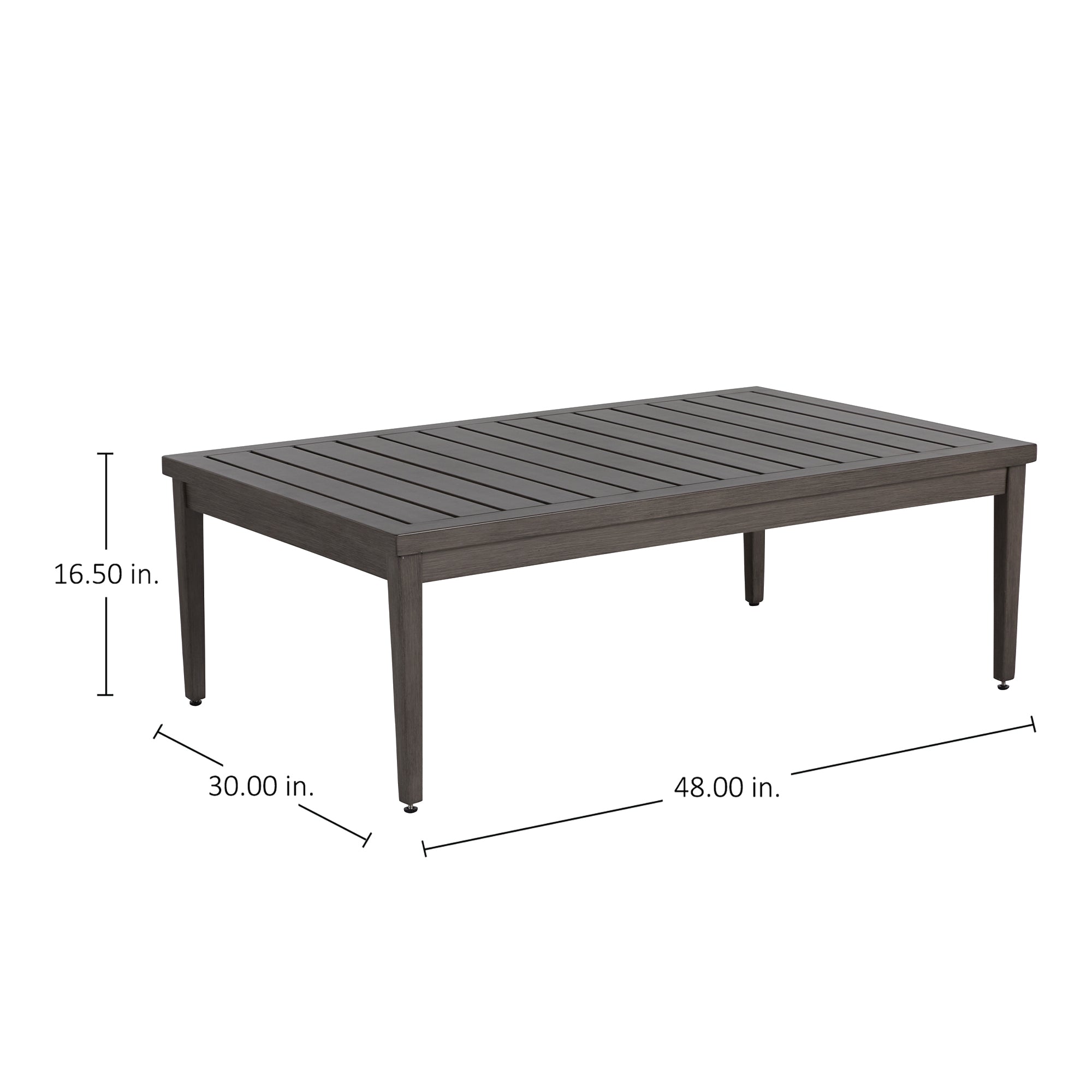 Brookings Aluminum Rectangle Outdoor Coffee Table