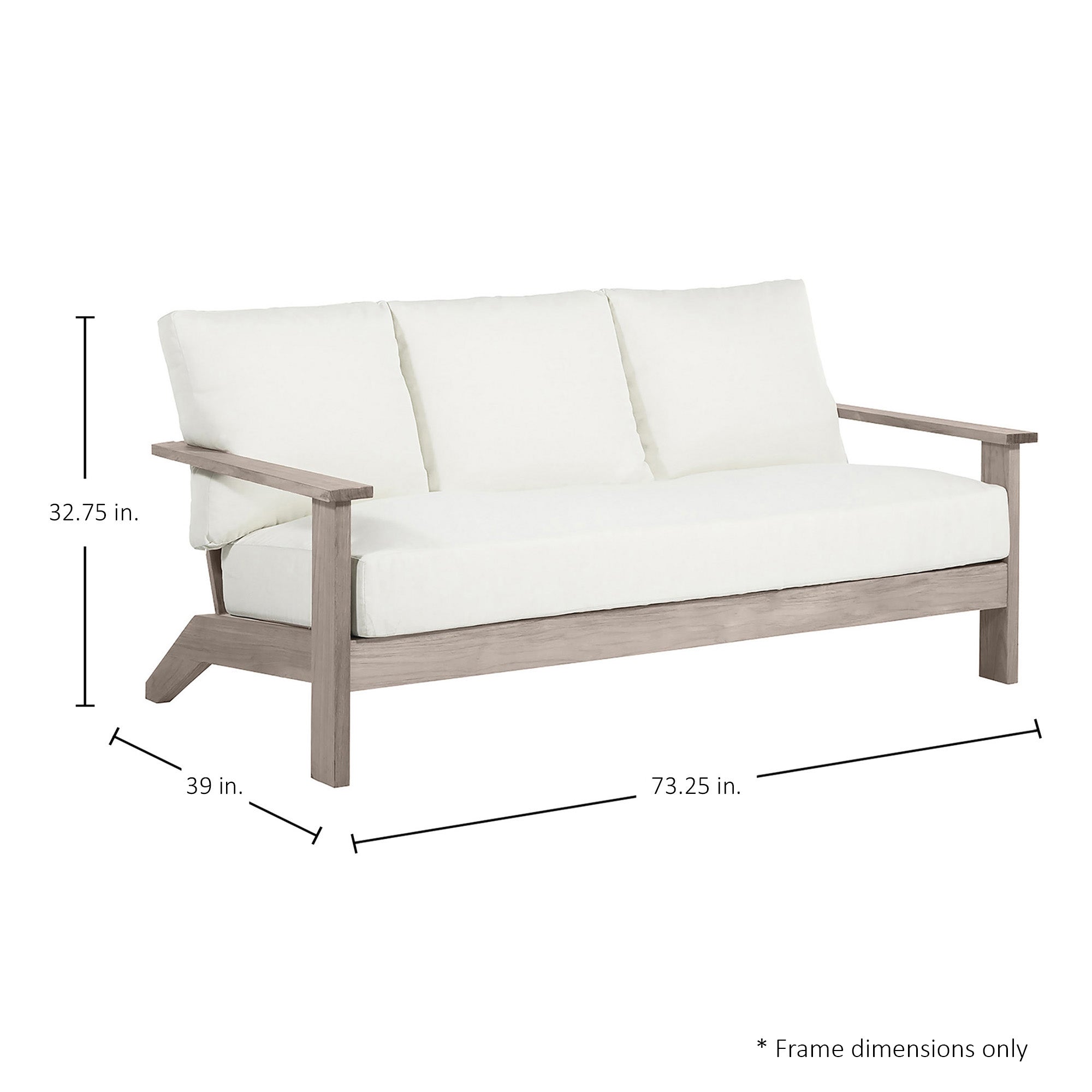 Ashland Teak Outdoor Sofa