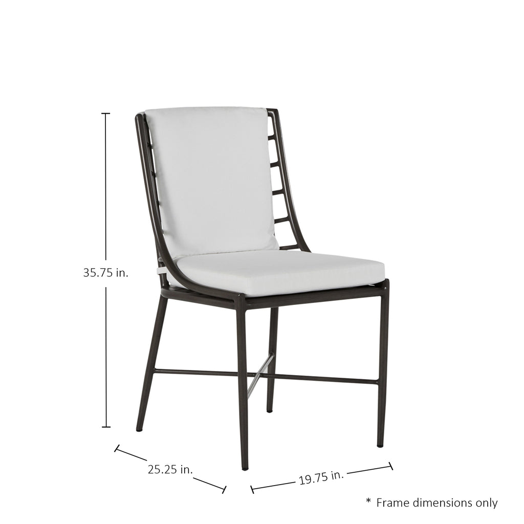 Carmel Aluminum Outdoor Seating Side Chair