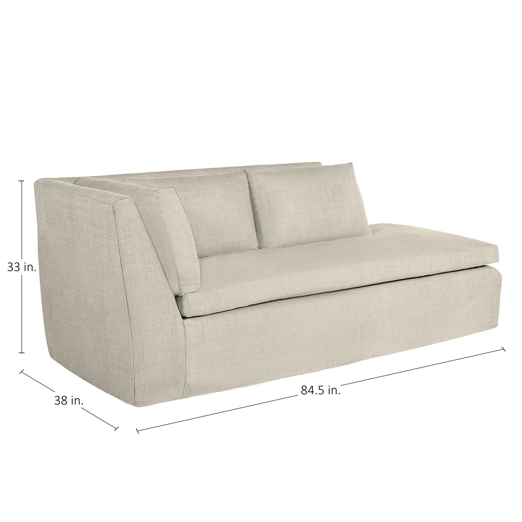 Nora Outdoor Left Arm Facing Chaise