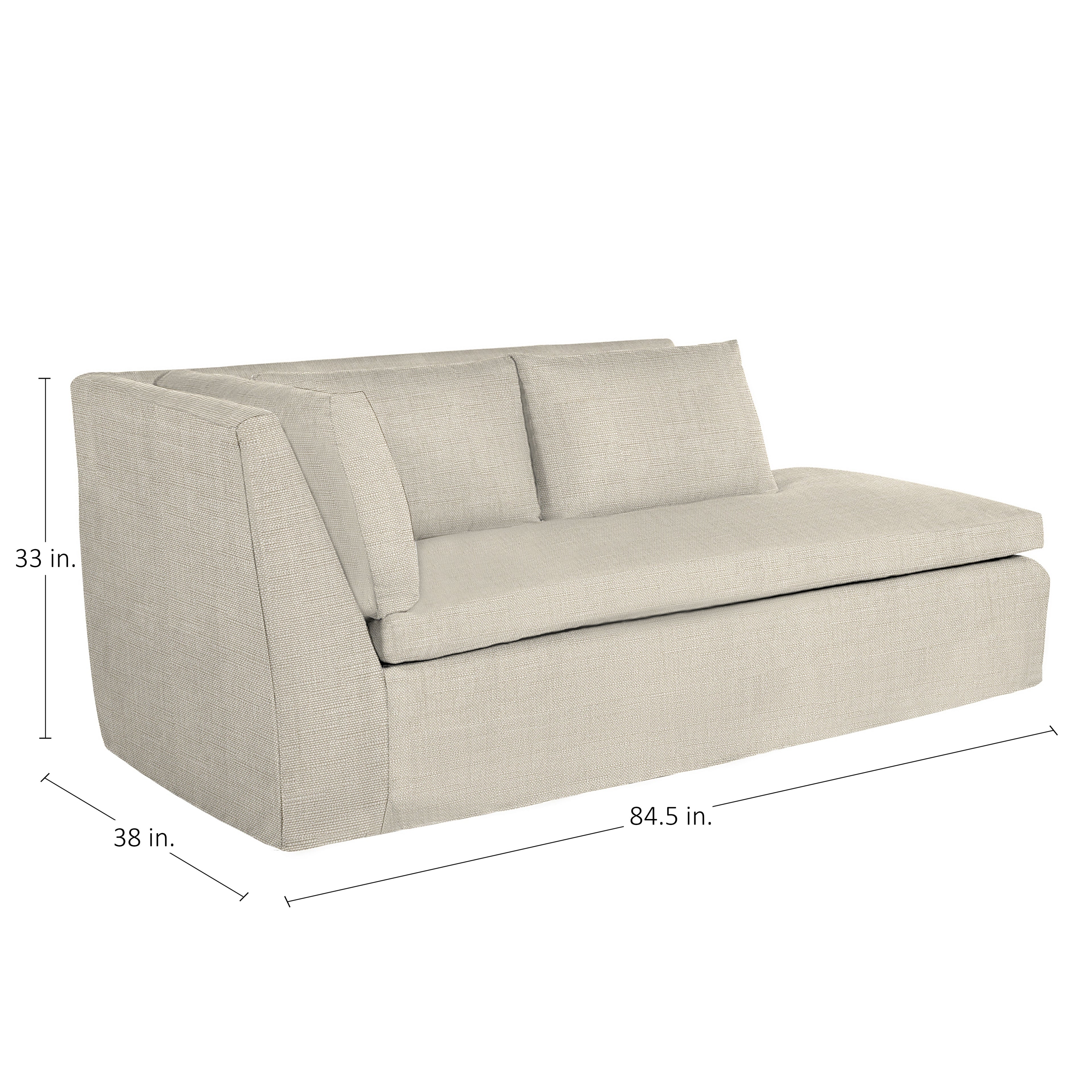 Nora Outdoor Left Arm Facing Chaise