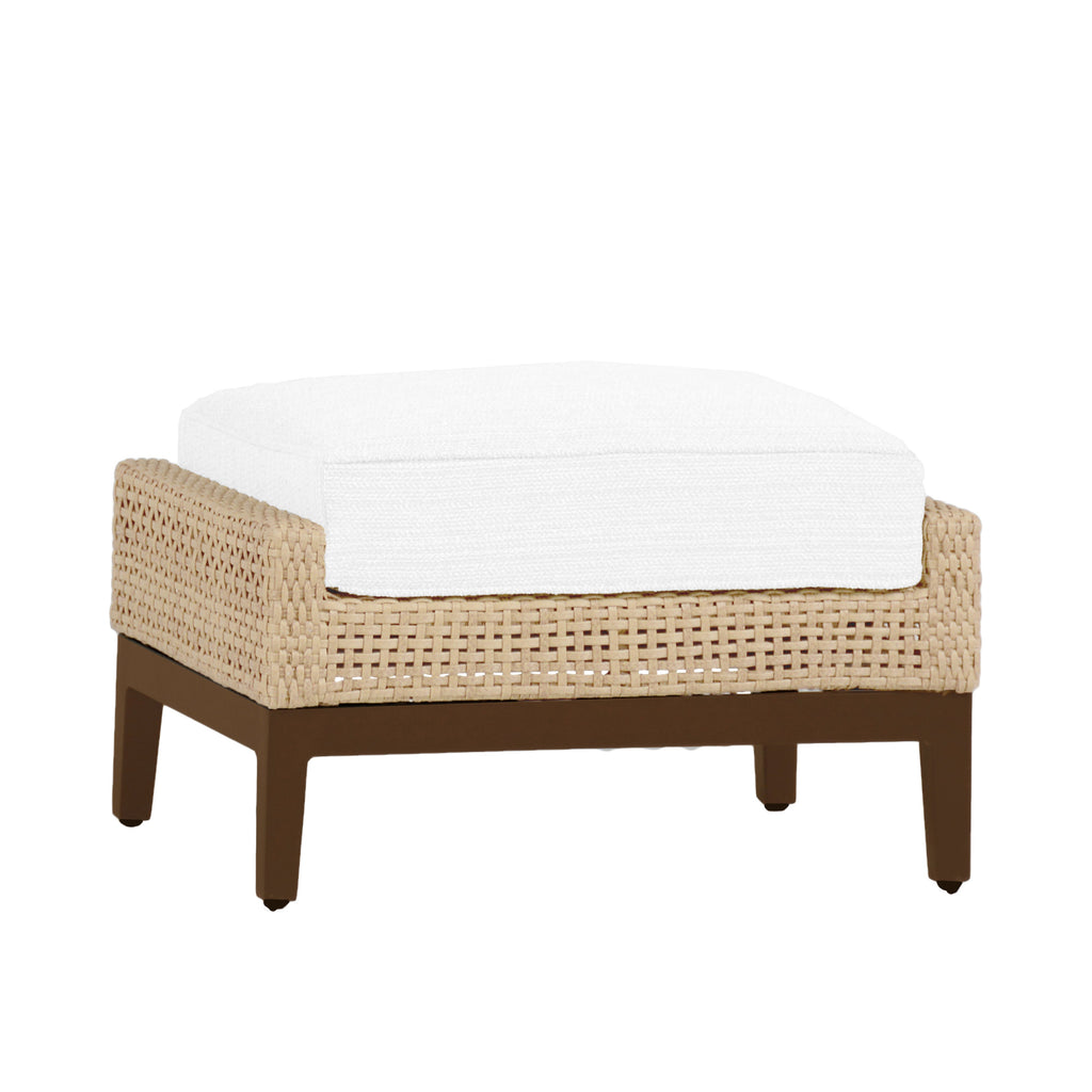 Peninsula Wicker Outdoor Woven Ottoman
