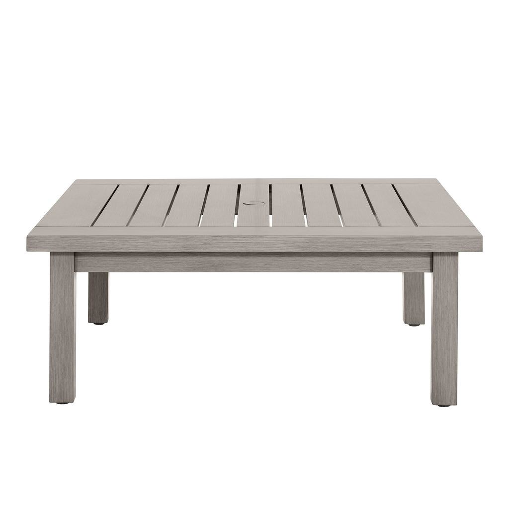 Club Aluminum 43" Square Outdoor Coffee Table