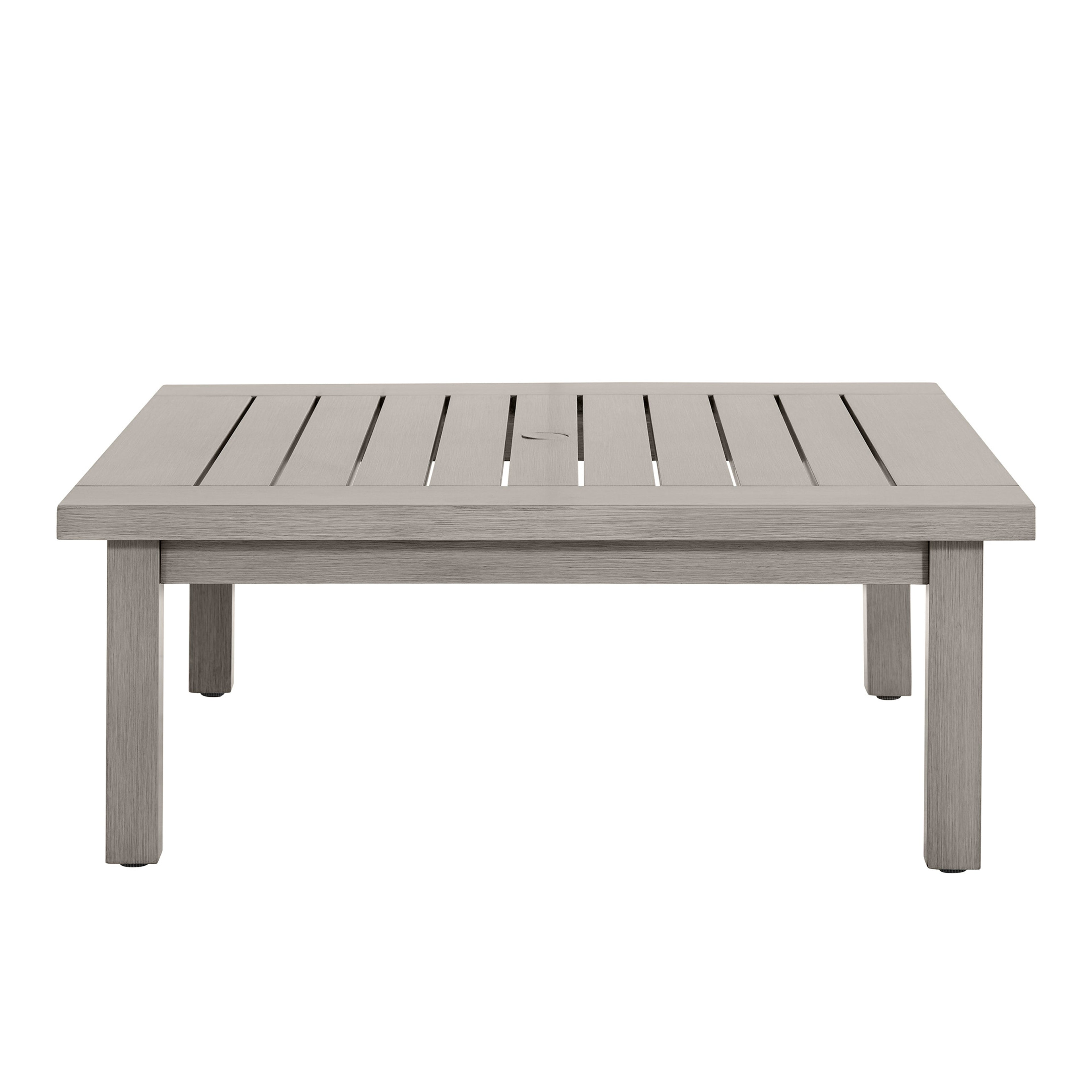 Club Aluminum 43" Square Outdoor Coffee Table