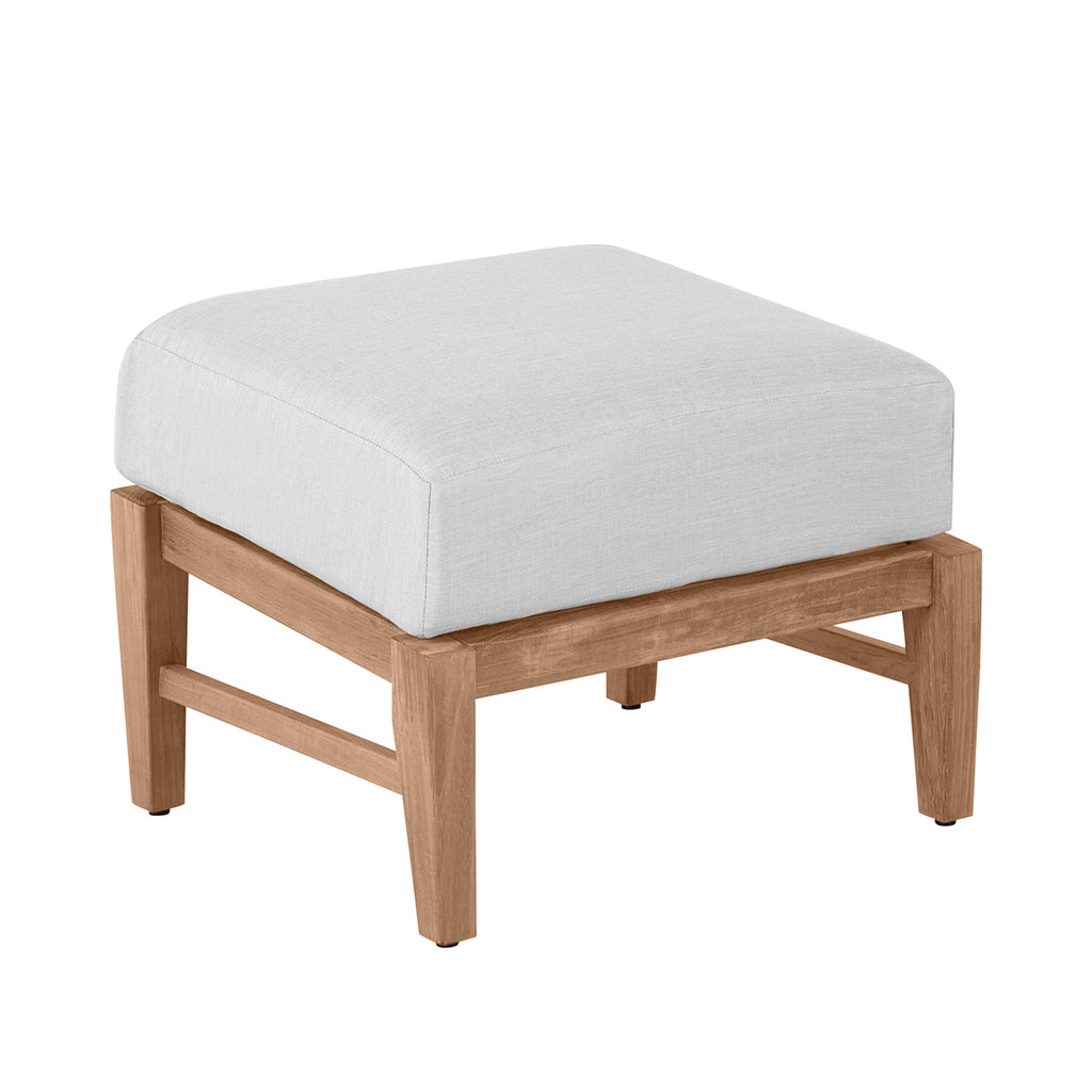Croquet Teak Outdoor Woven Ottoman