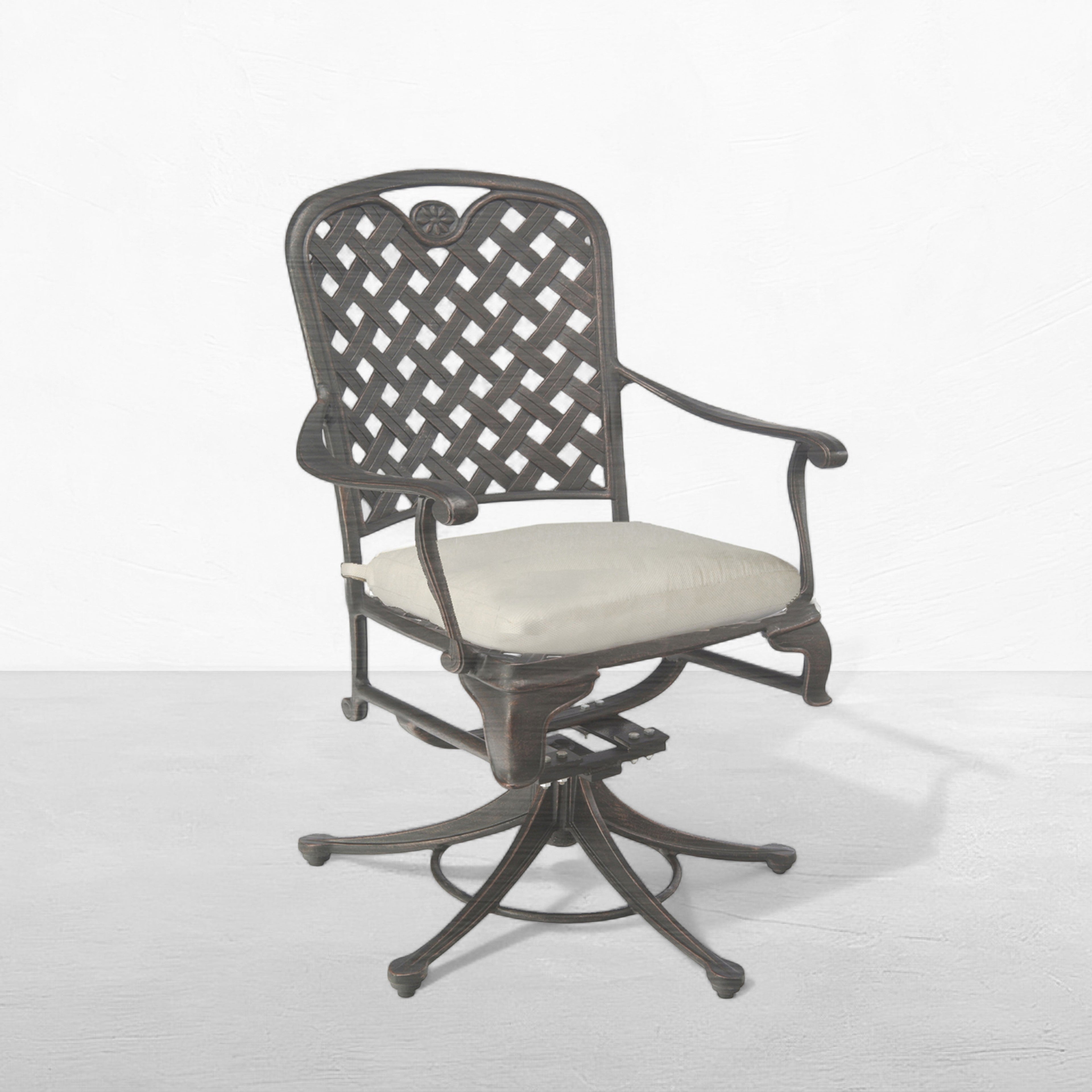 Provance Cast Aluminum Swivel Rocker Lounge Chair