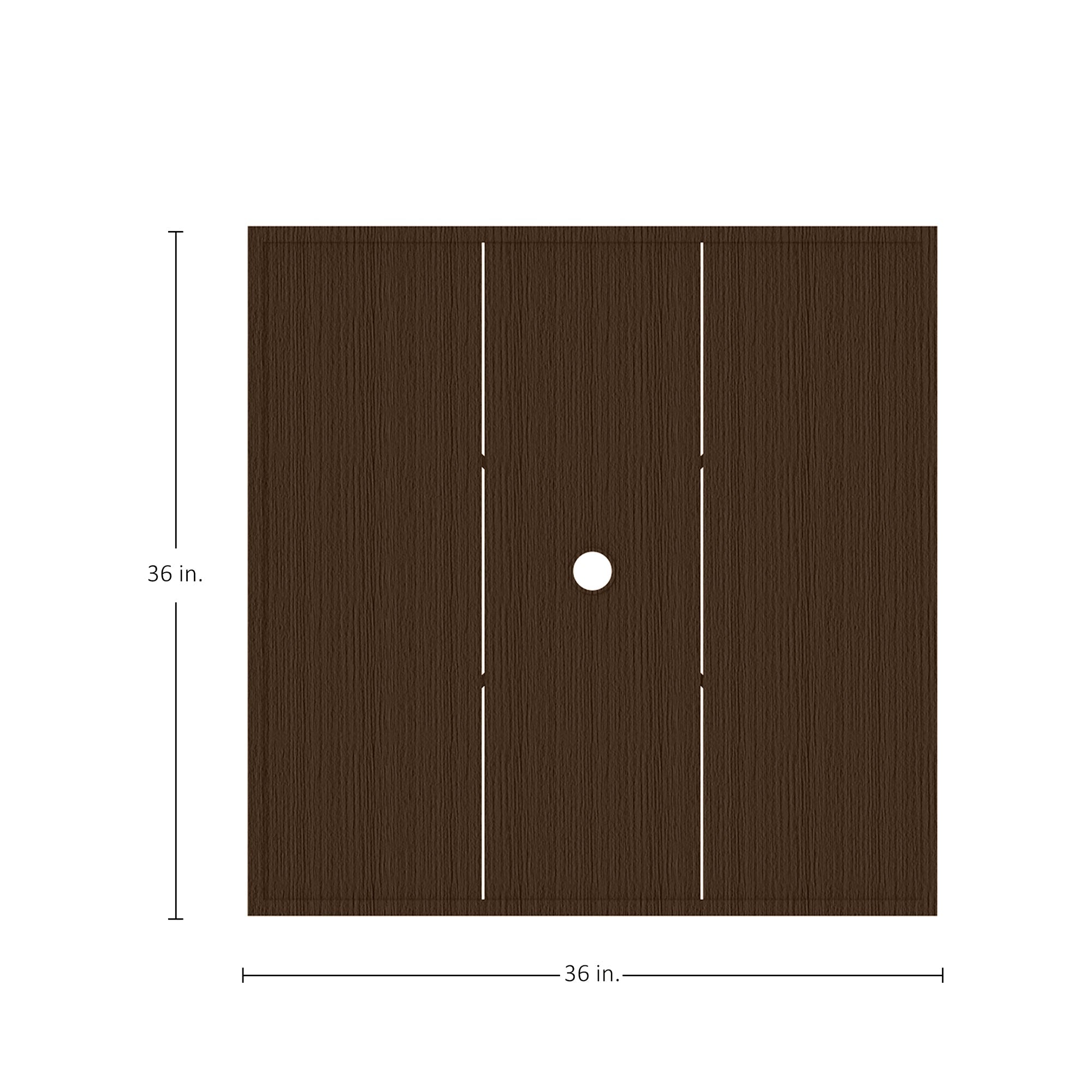 Horizon Aluminum 36" Square Outdoor Table Top