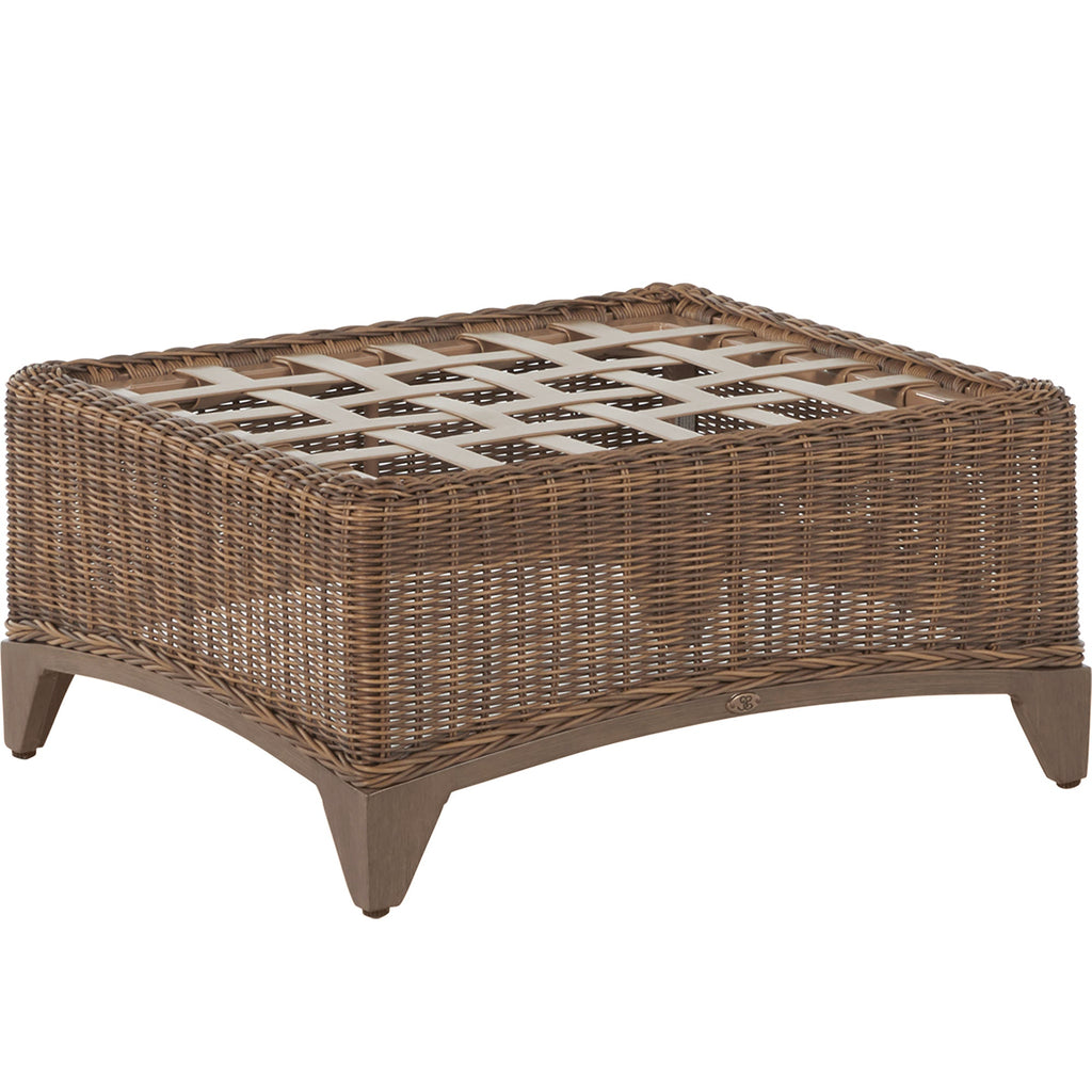Astoria N-Dura Resin Wicker Outdoor Woven Ottoman