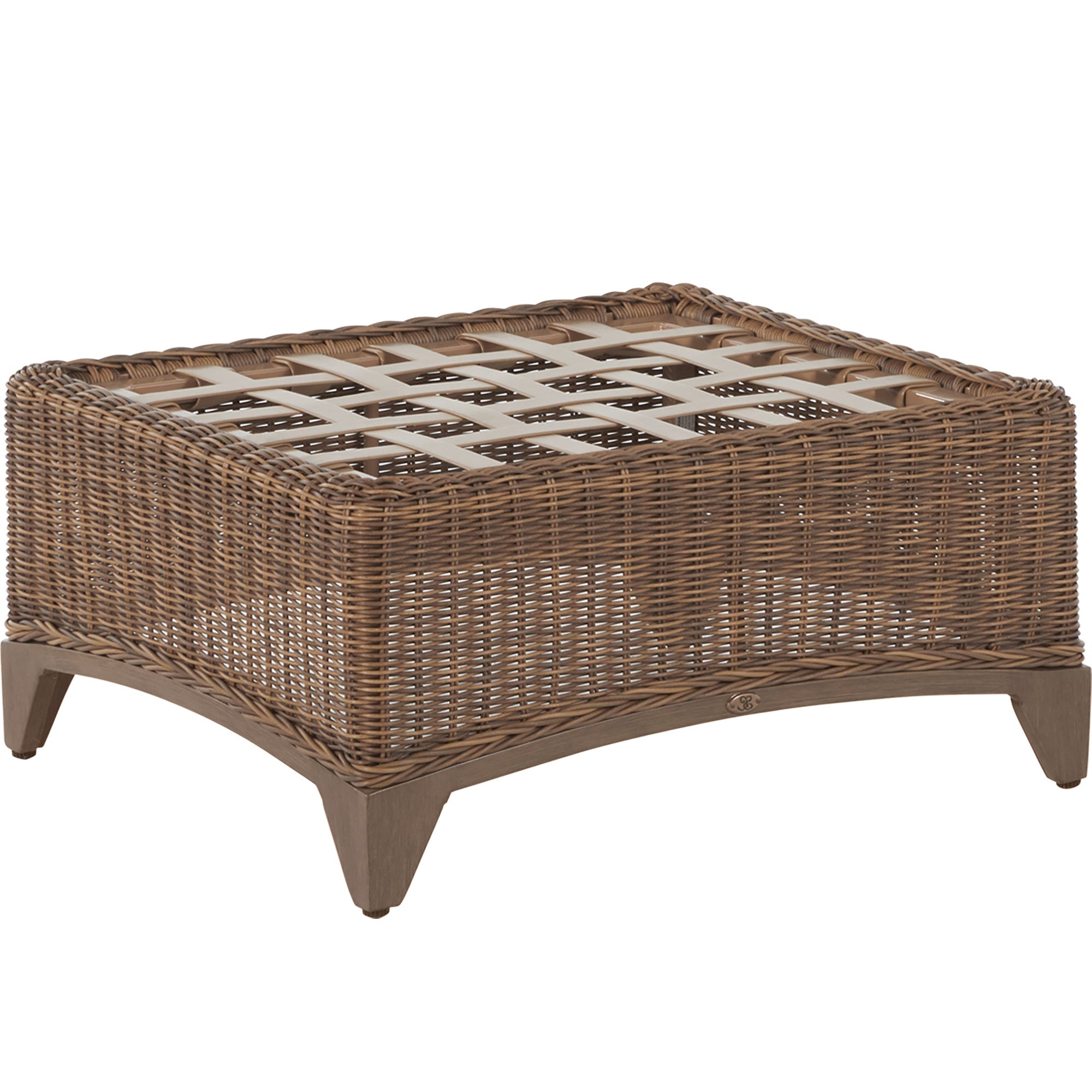 Astoria N-Dura Resin Wicker Outdoor Woven Ottoman