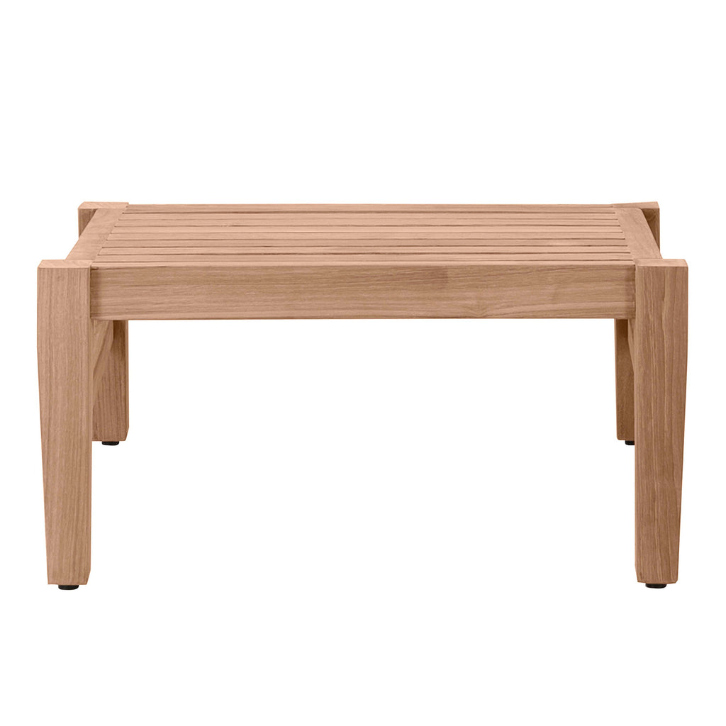 Croquet Teak Outdoor Woven Ottoman