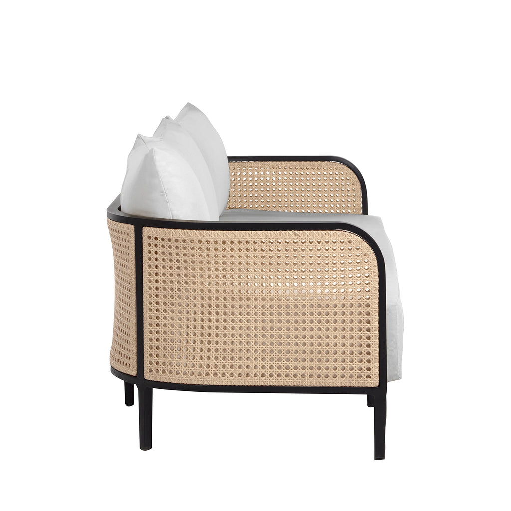 Havana Cane Resin Wicker Outdoor Sofa
