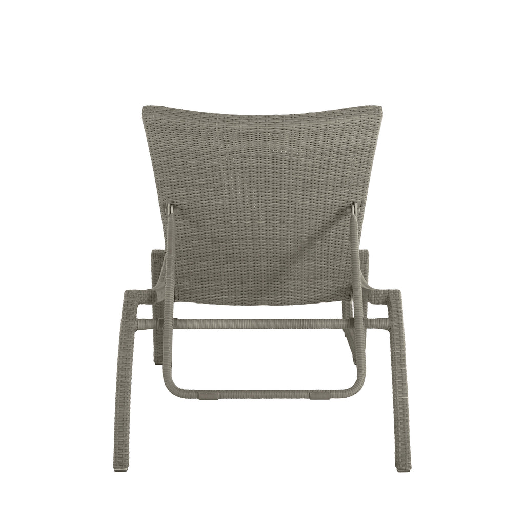 Skye Wicker Outdoor Armless Chaise Lounge