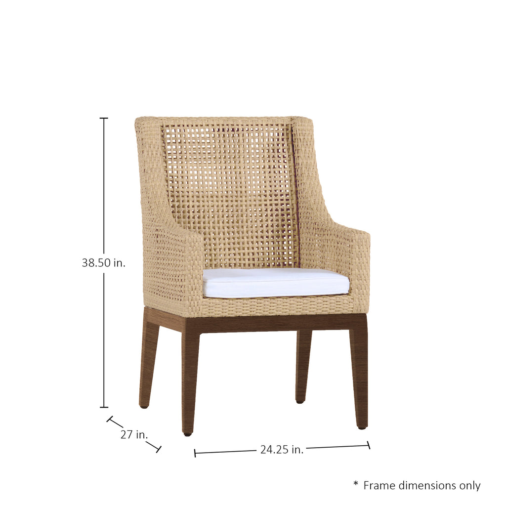 Peninsula N-Dura Resin Wicker Outdoor Arm Chair