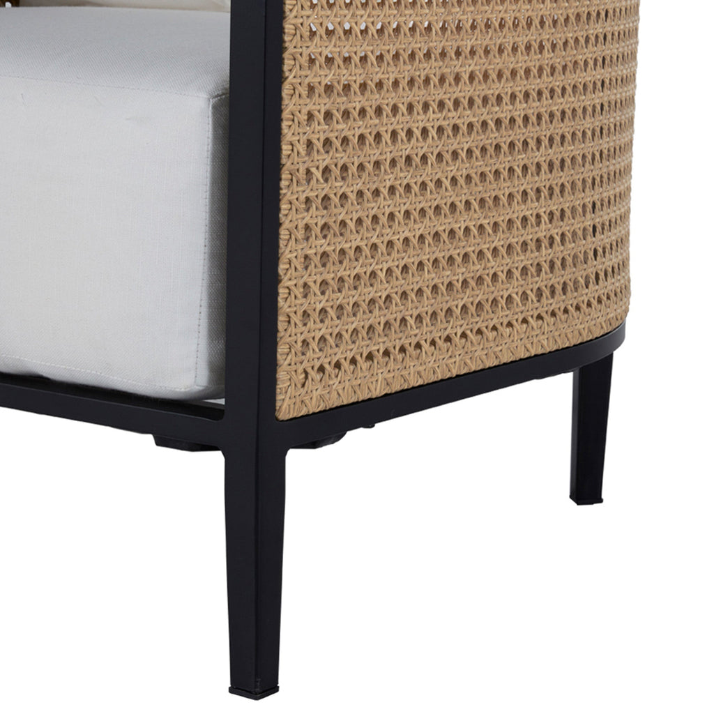 Havana Resin Wicker Outdoor Cane Lounge Chair