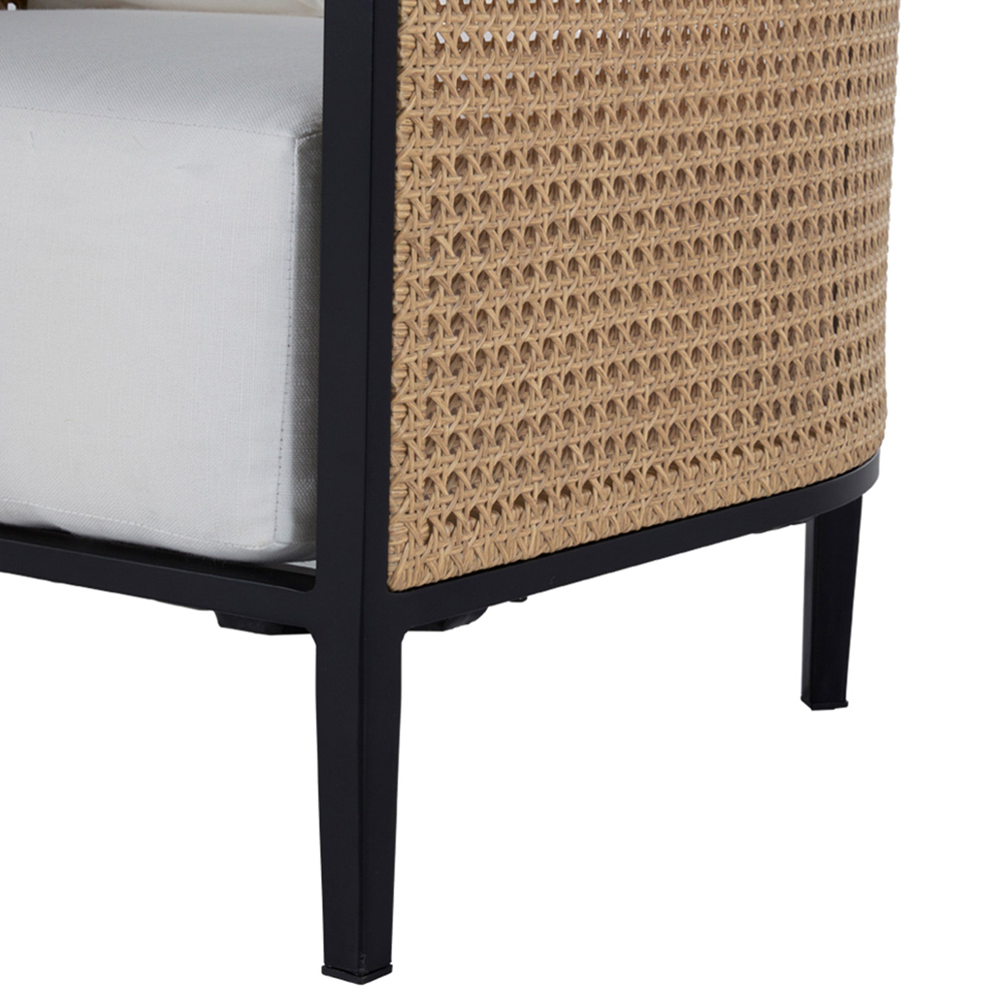 Havana Resin Wicker Outdoor Cane Lounge Chair