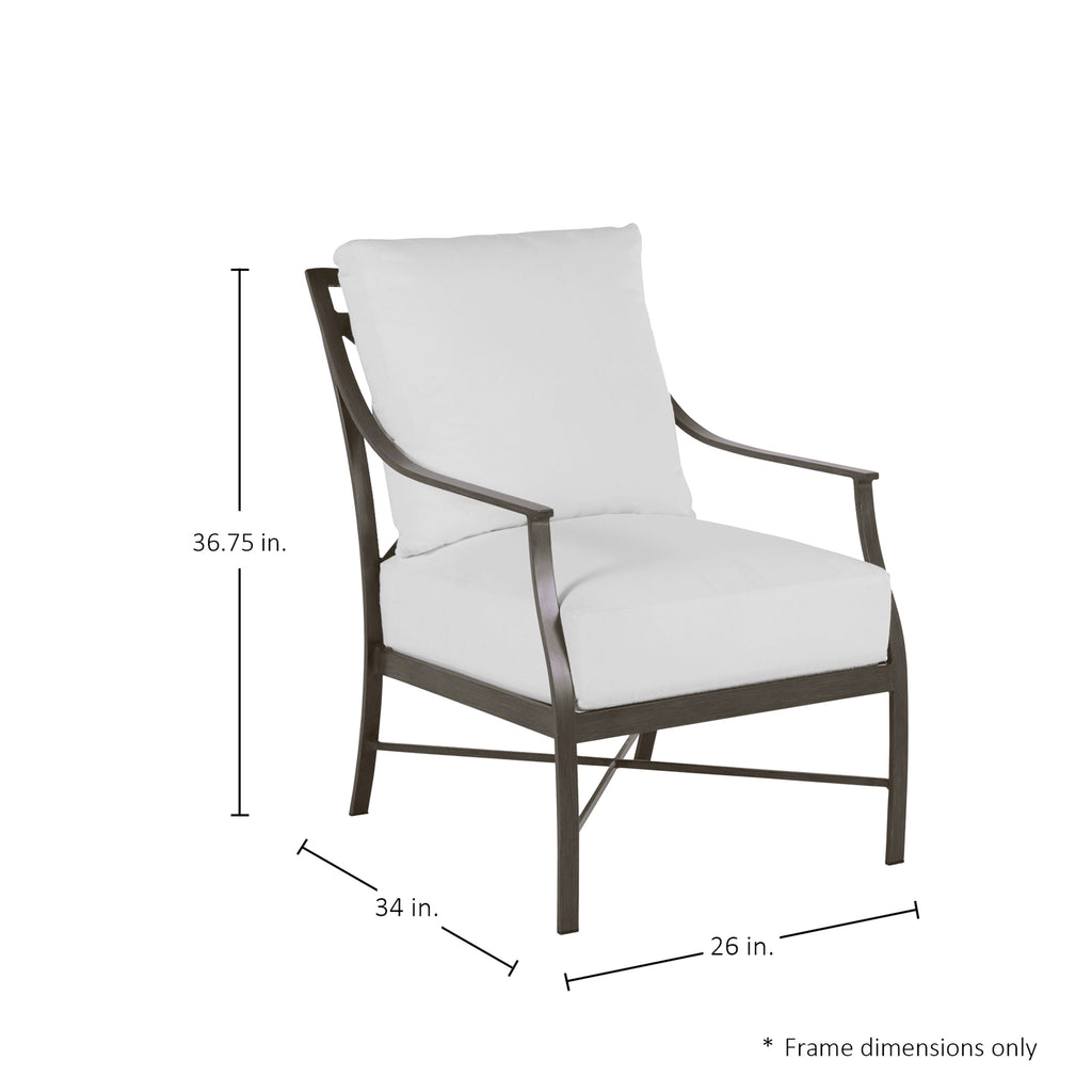 Monaco Aluminum Outdoor Lounge Chair
