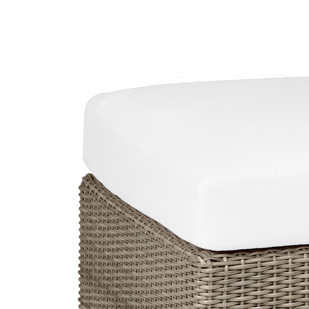 Club N-Dura Resin Wicker Outdoor Woven Ottoman