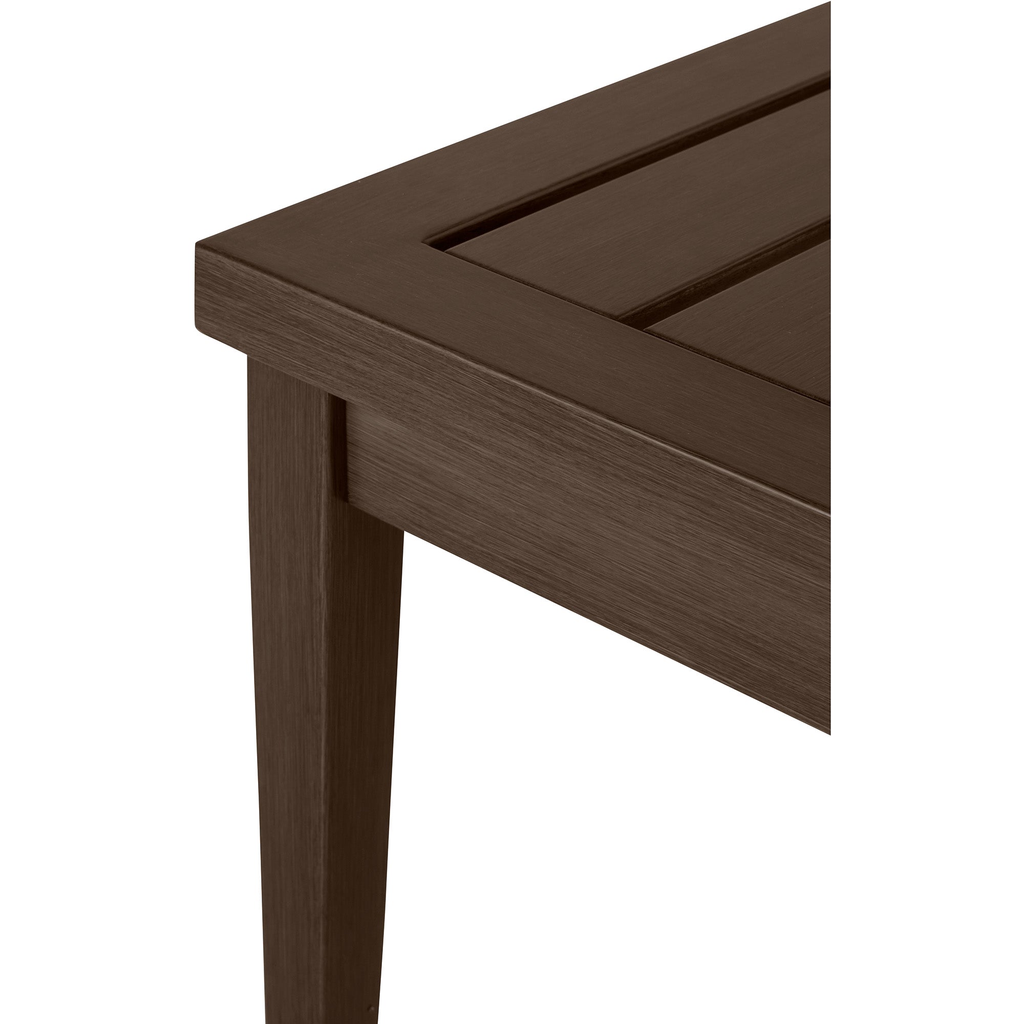 Brookings 20" Square Outdoor Slatted End Table