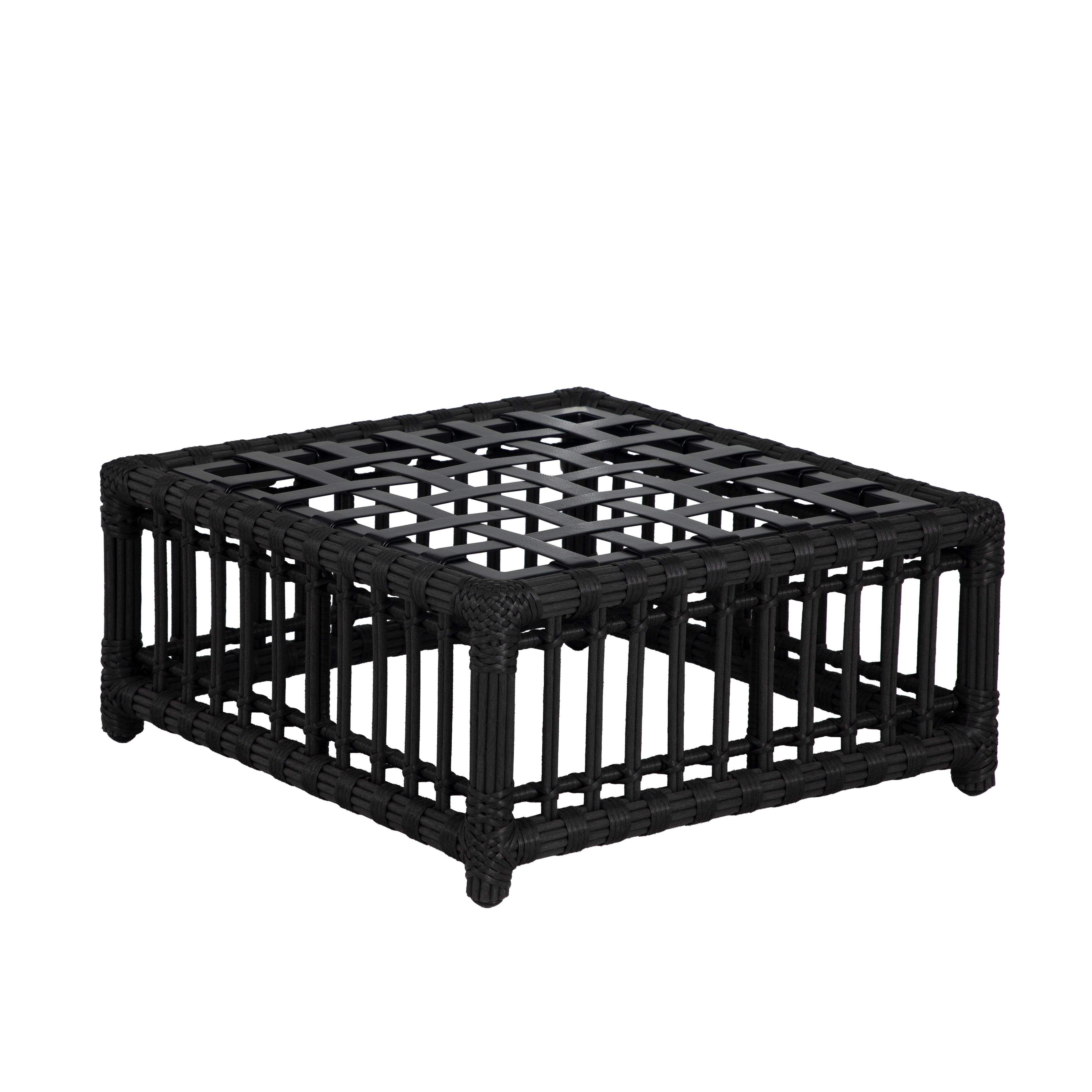 Newport N-Dura Resin Wicker Outdoor Woven Ottoman