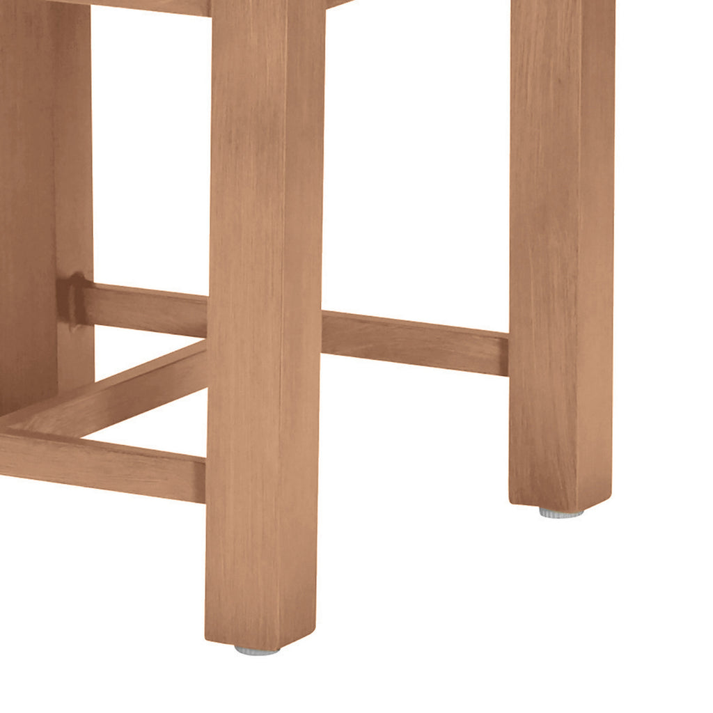 Club Teak 22.5" Square Outdoor End Table