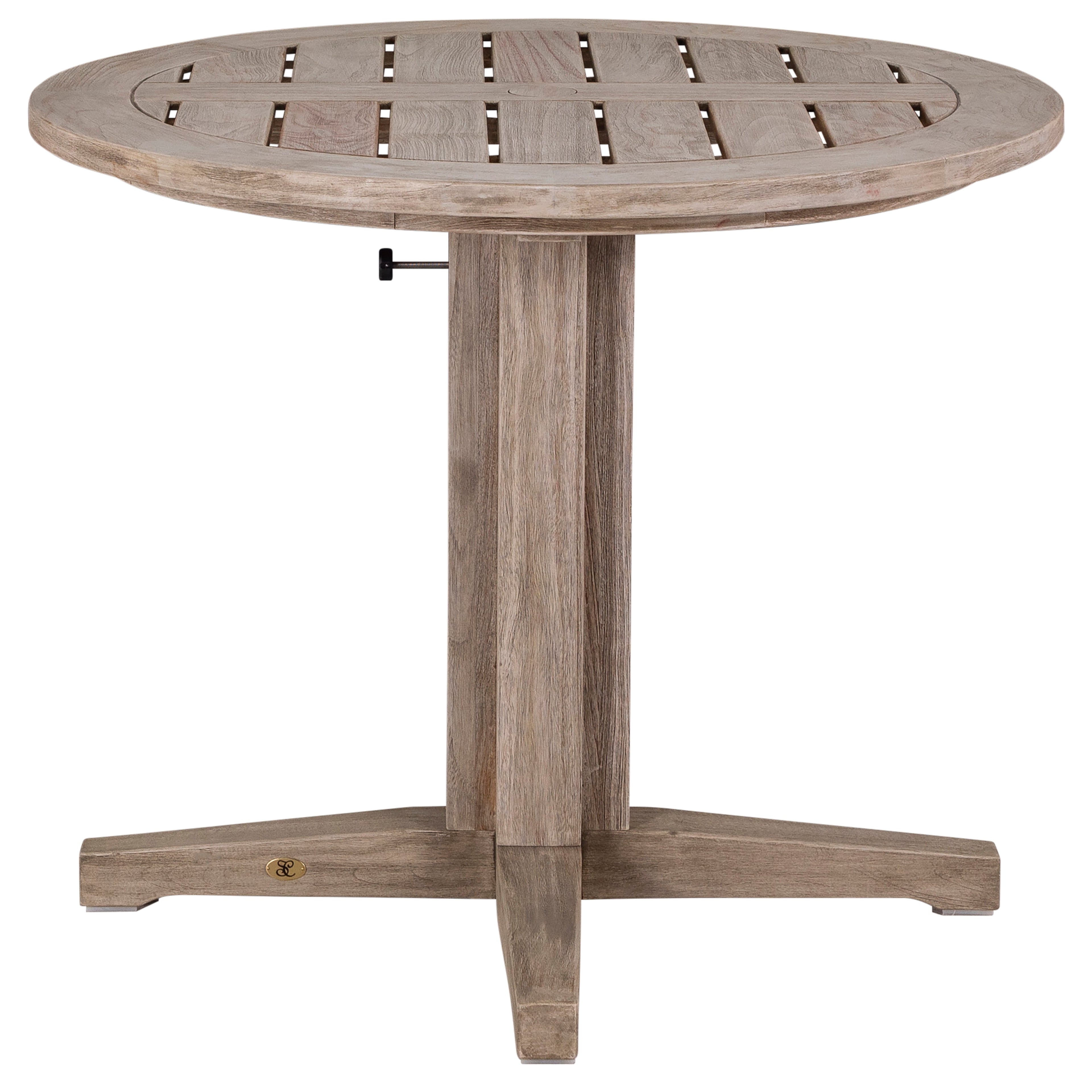 Club Teak Outdoor Dining Pedestal Base