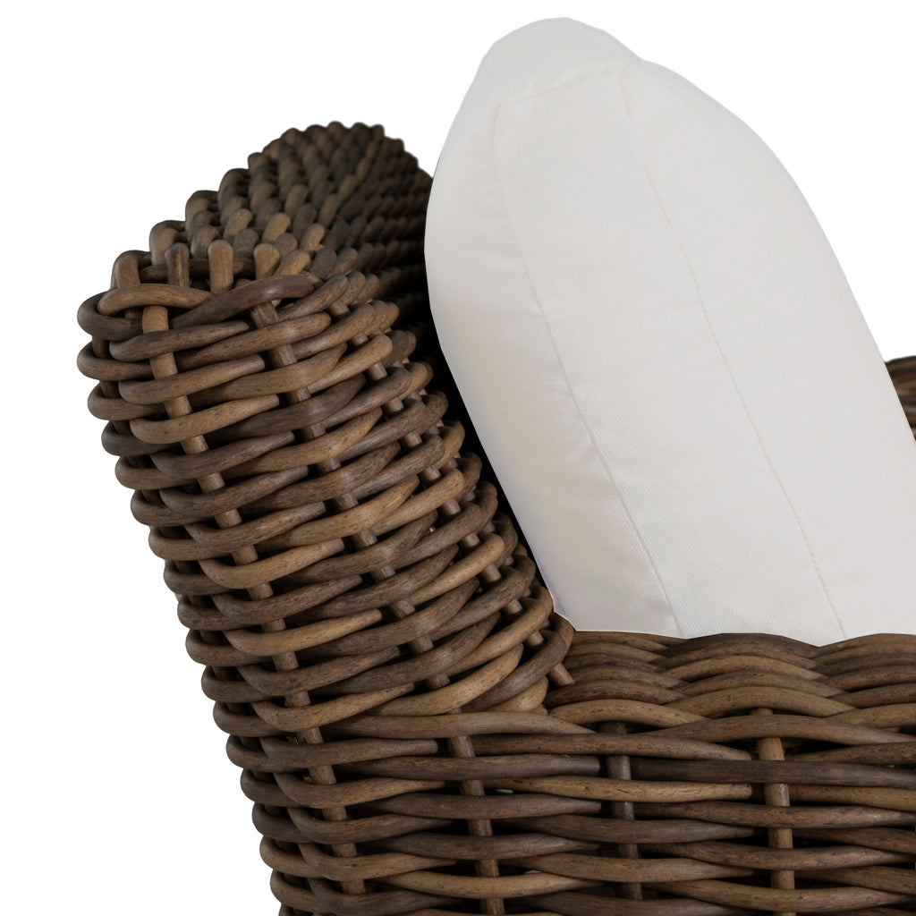 QS Montauk Swivel Lounge, Raffia-Bali Pearl