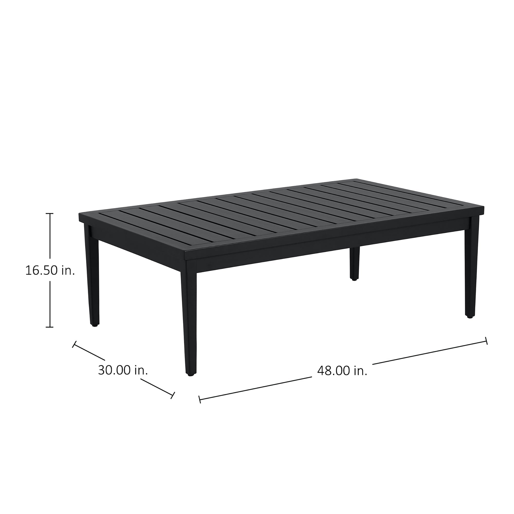 Brookings Aluminum Rectangle Outdoor Coffee Table